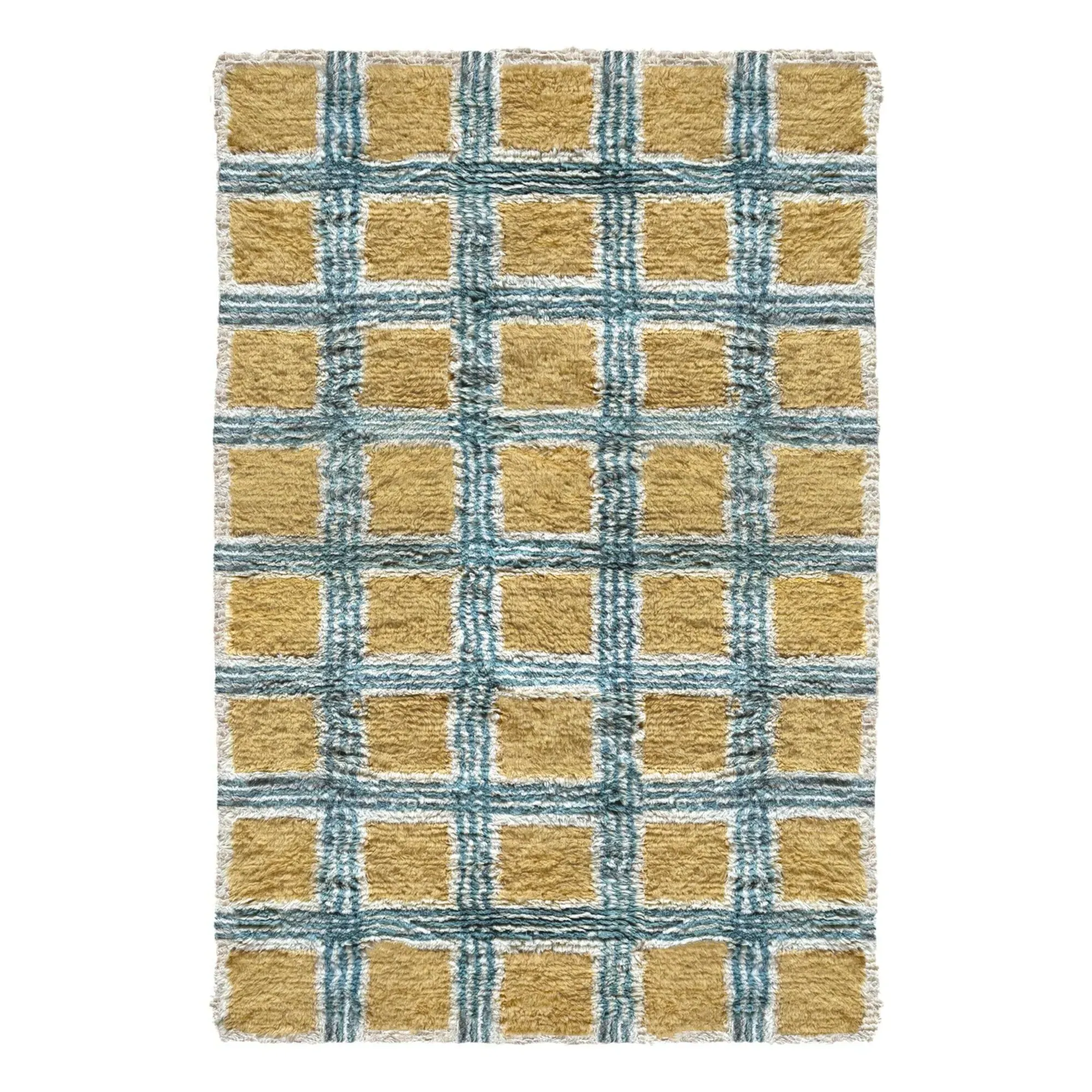 Evelina Kroon Pergola Rya Rug - Mustard, Wool product