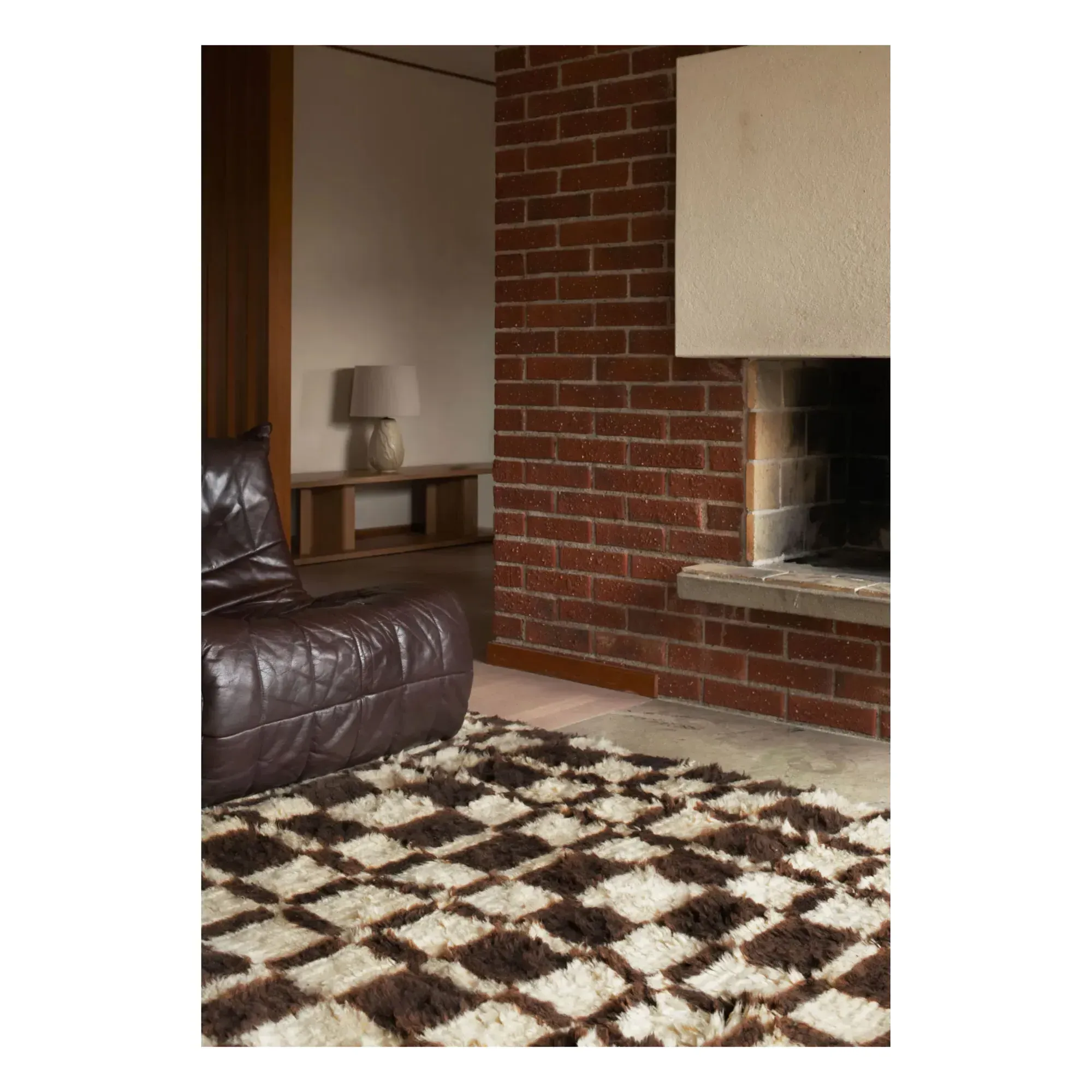Evelina Kroon Shaggy Rya Rug - Chestnut, Wool alternate view
