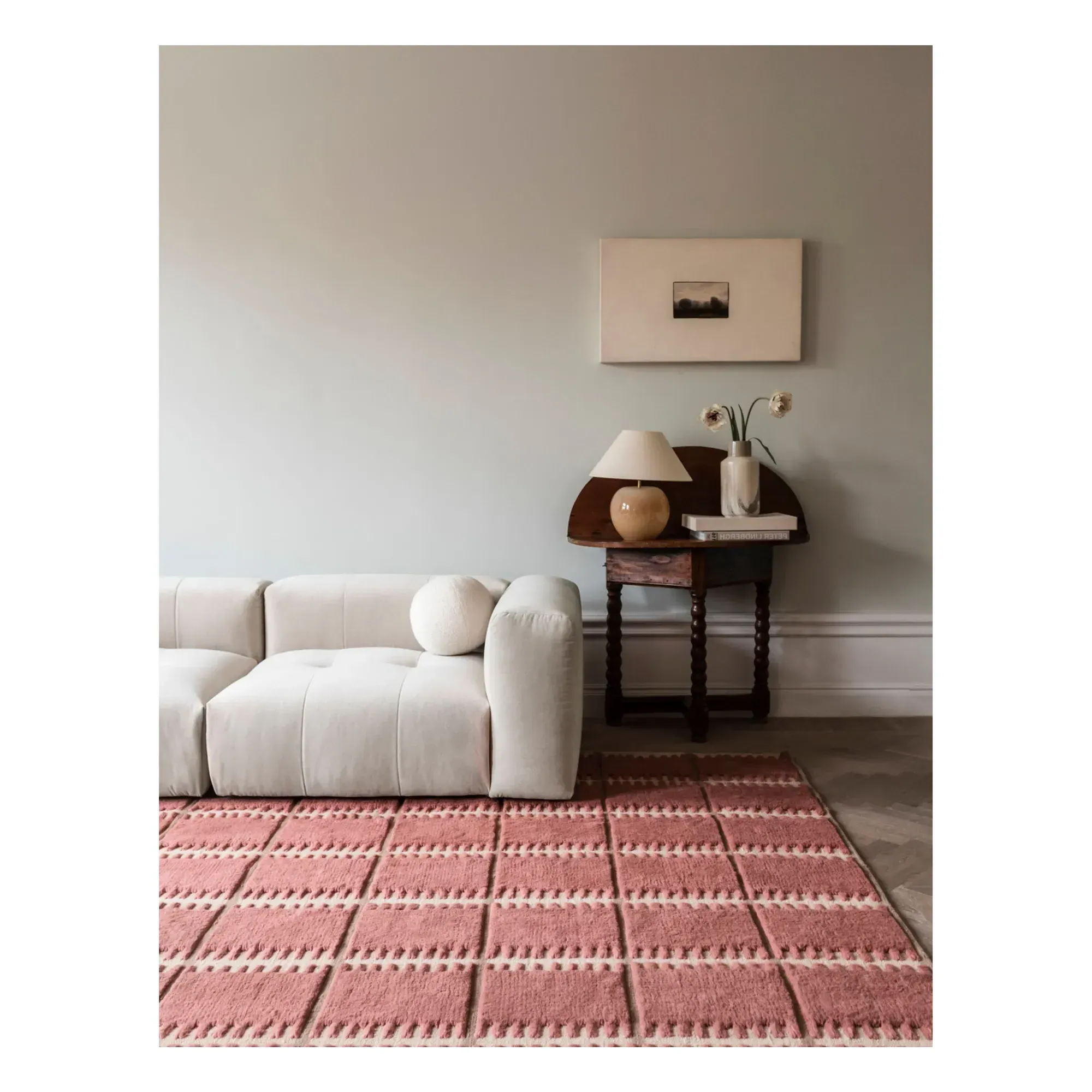 Lilly Wool Rug - Pink alternate view