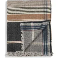 Arya Wool Throw - Charcoal Grey alternate view