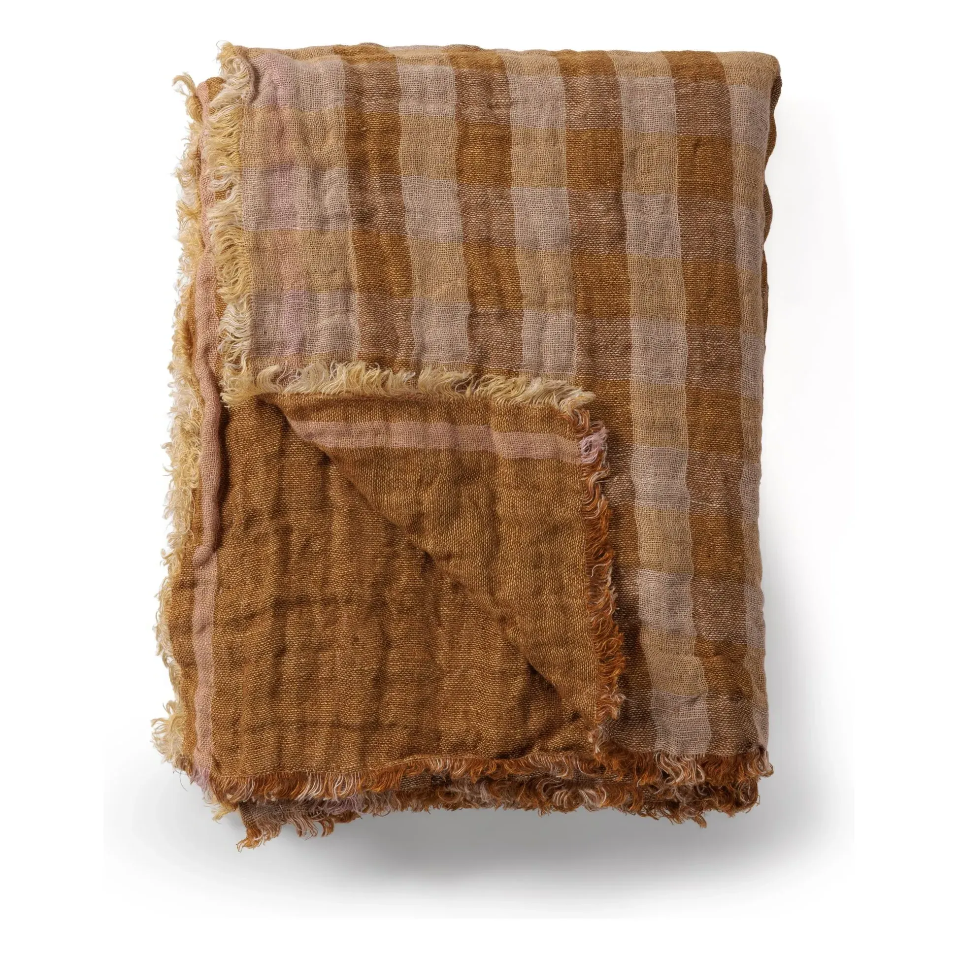 Clyde Linen Throw - Ochre product