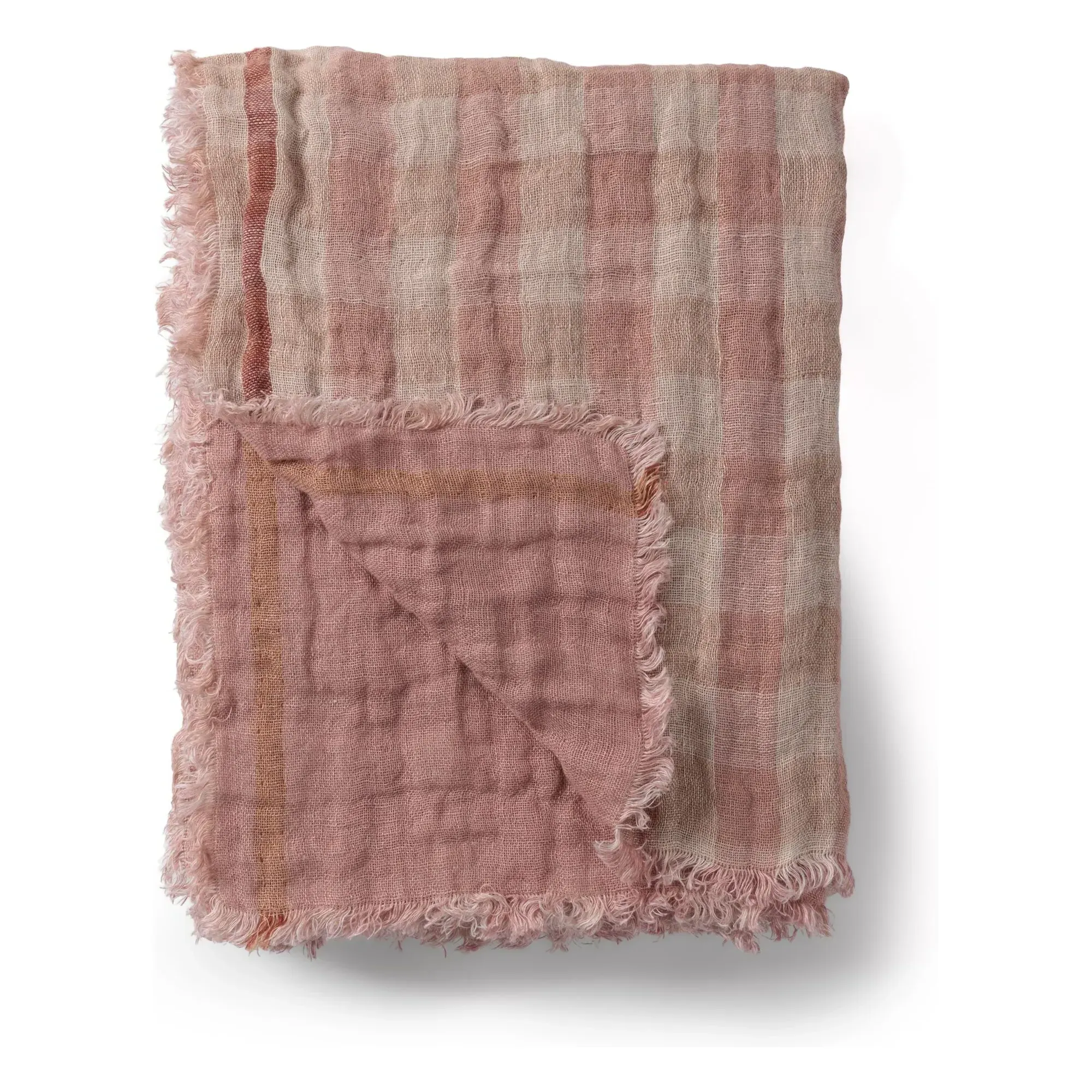 Clyde Reversible Linen Throw - Pink product
