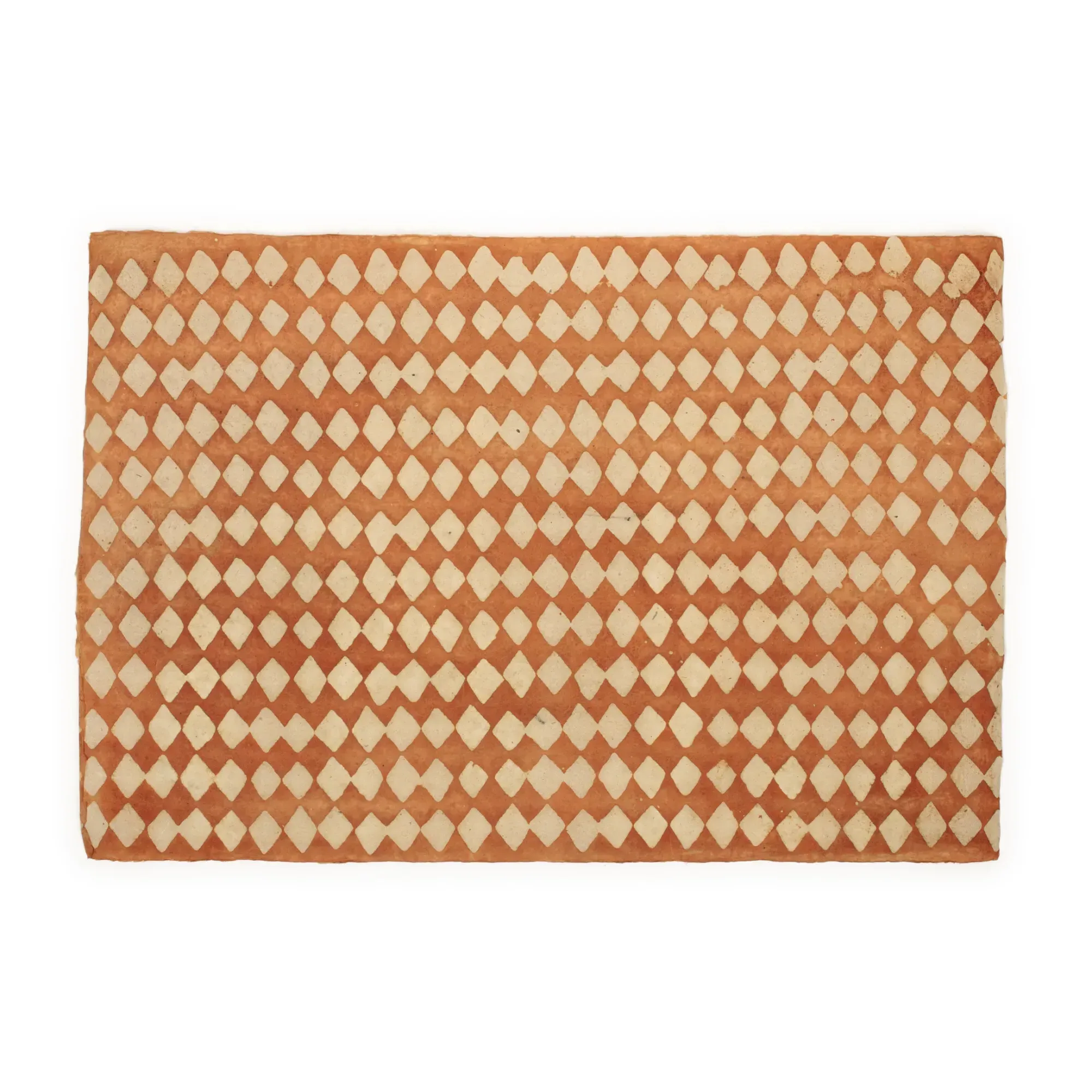 Diamond Wallpaper Set of 12 Sheets - Russet, Rice Paper alternate view
