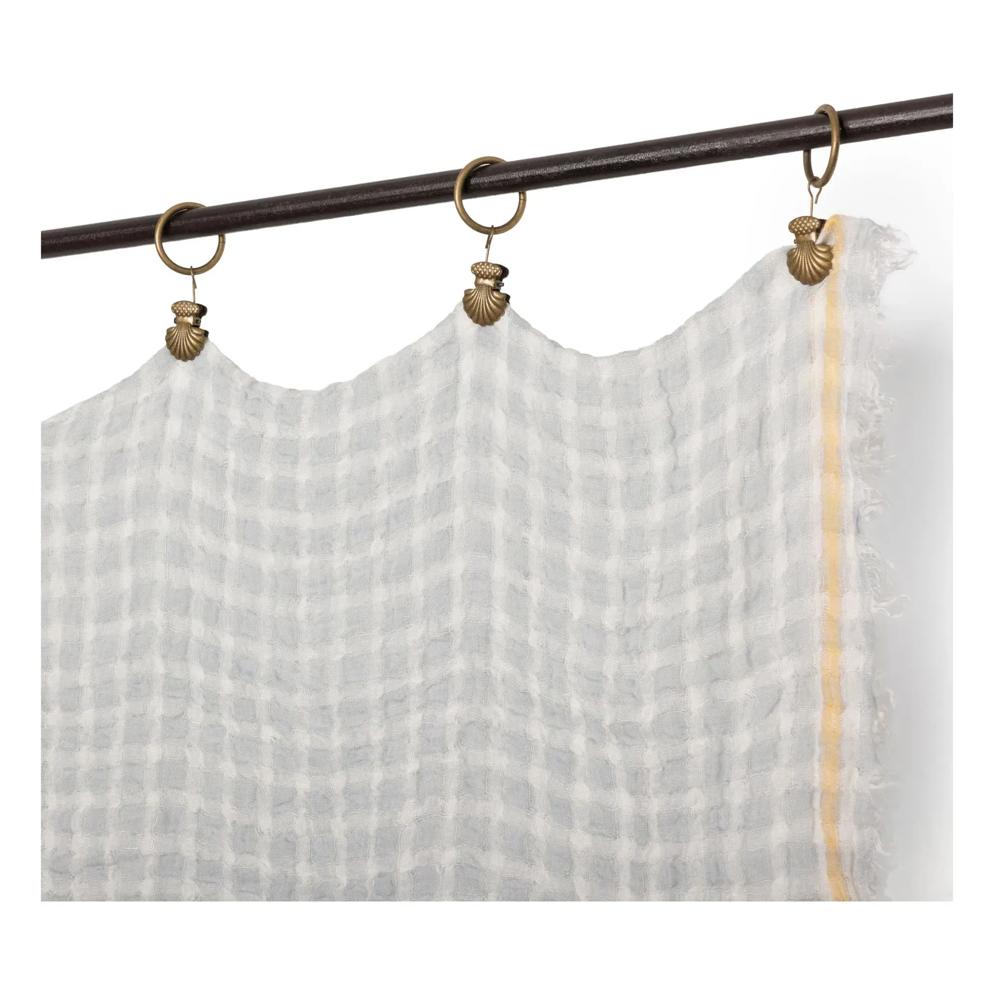 Harmattan Key West Panel Curtain - Light Blue, Linen product