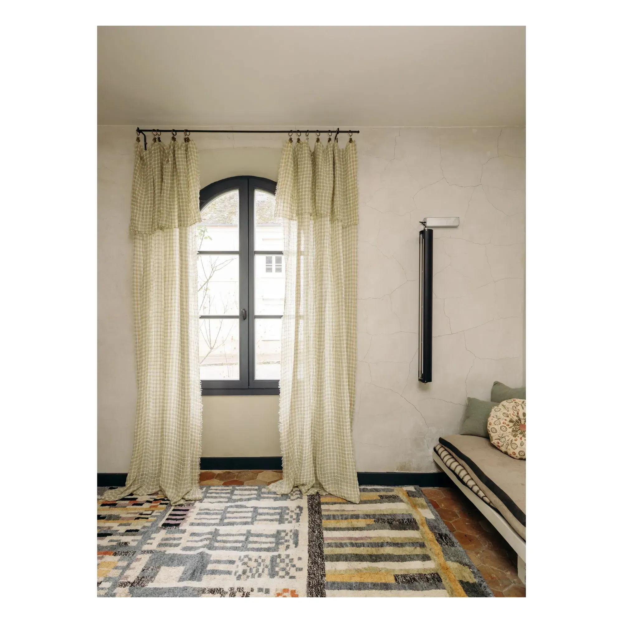Harmattan Lappi Curtain Panel - Pale Green, Linen alternate view