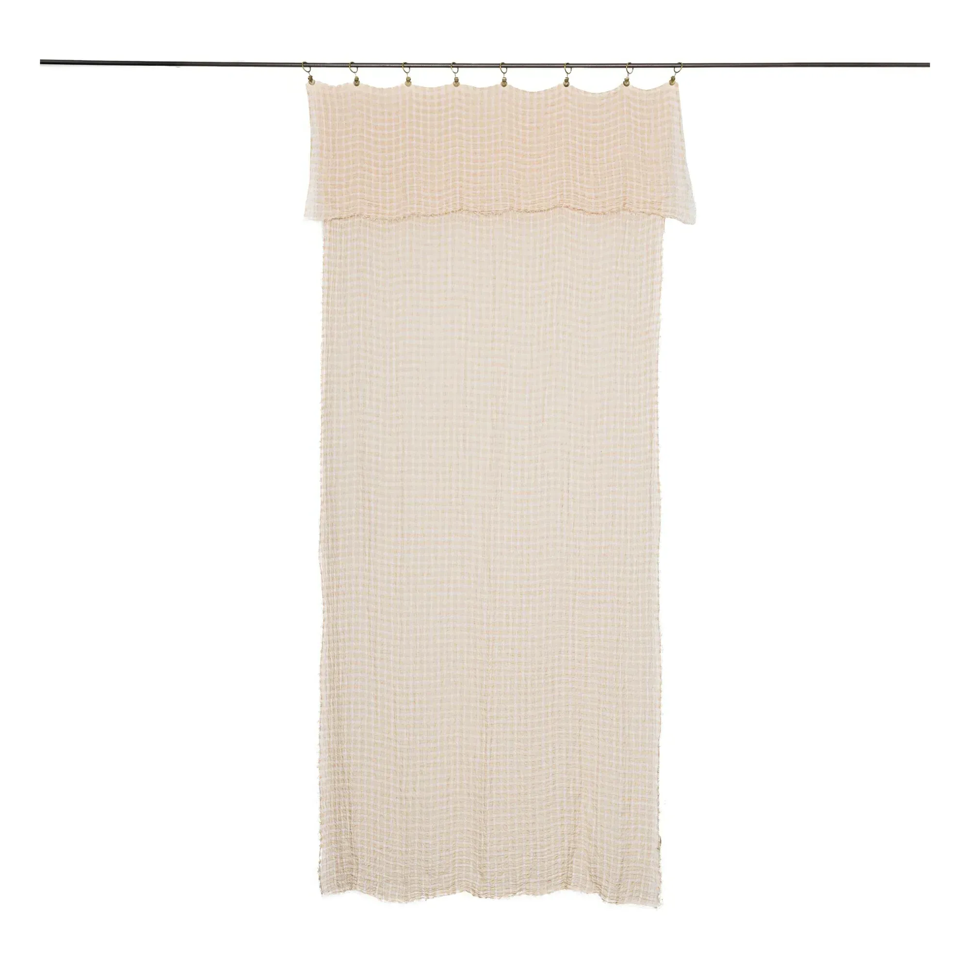 Harmattan Miami Single Panel Curtain - Pink, Linen product