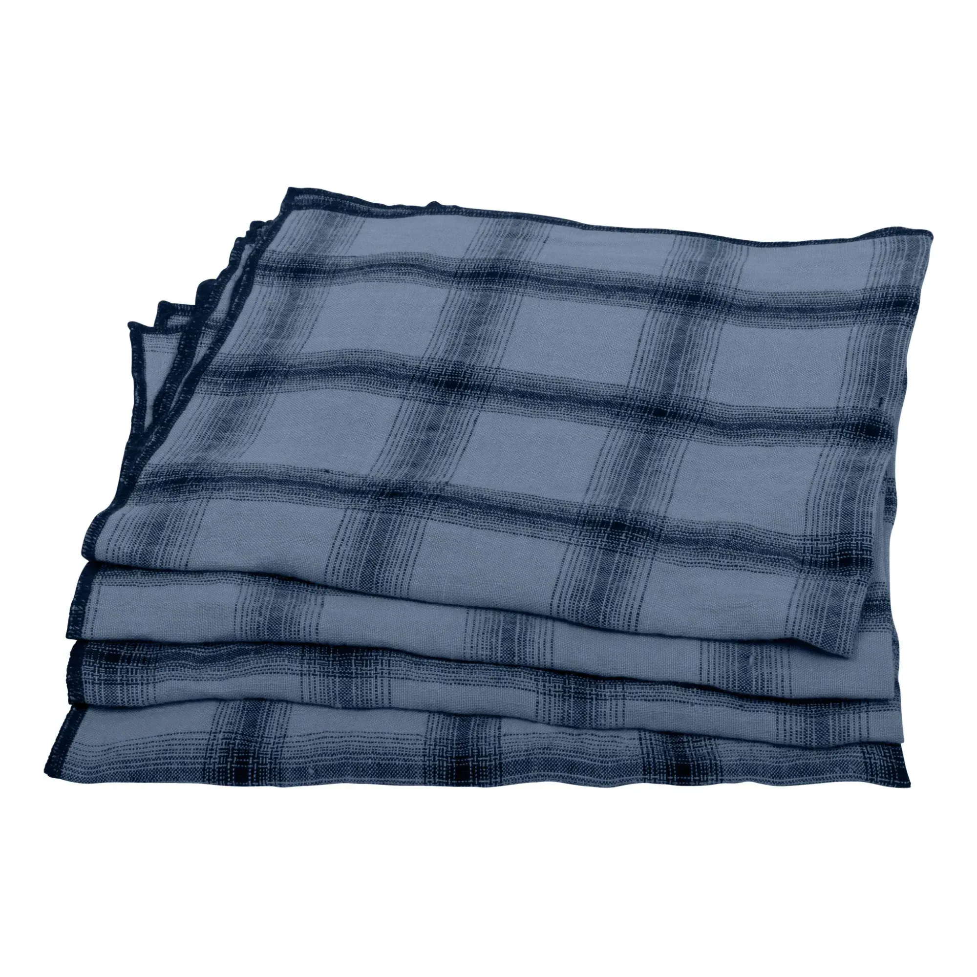 Highlands Set of 4 Napkins - Midnight Blue, Washed Linen product