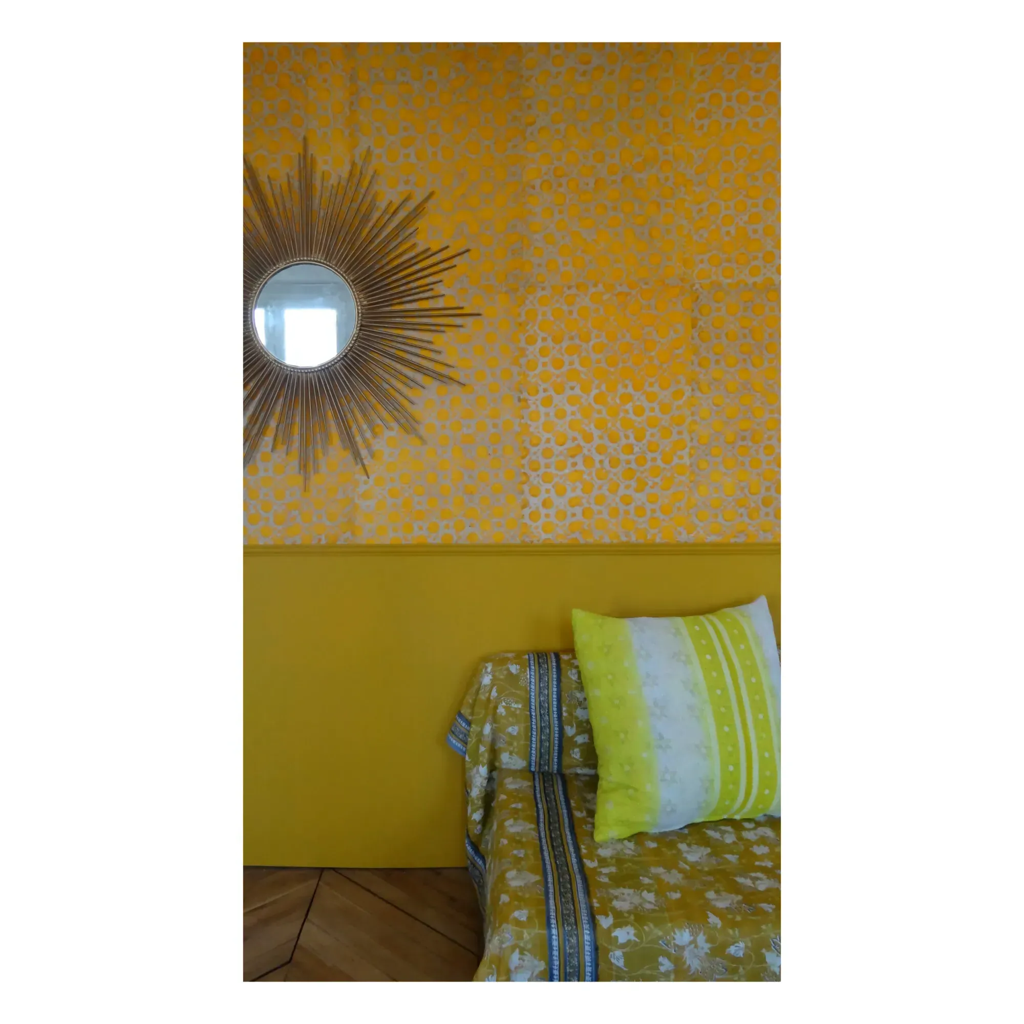 Jaisalmer Wallpaper Set of 12 Sheets - Yellow, Rice Paper product