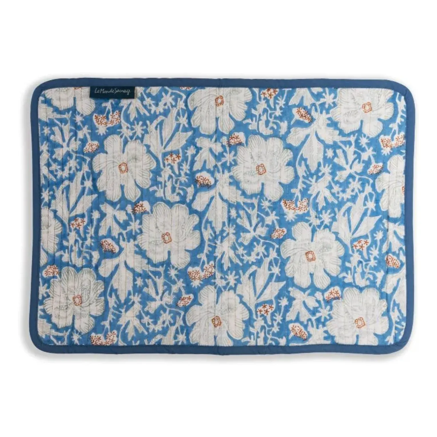 St Petersburg Reversible Placemat Set of 4 - Blue, Cotton alternate view