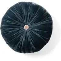 Sweet Round Cushion - Midnight Blue, Silk Velvet alternate view