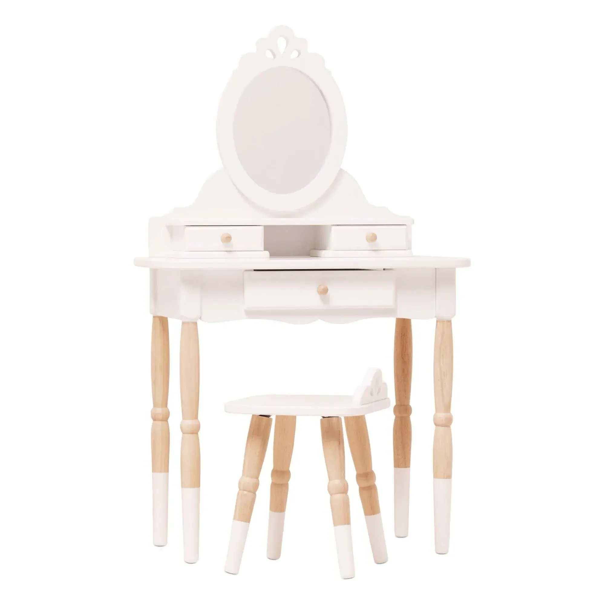 Le Toy Van Dressing Table with Stool - White, FSC Wood product