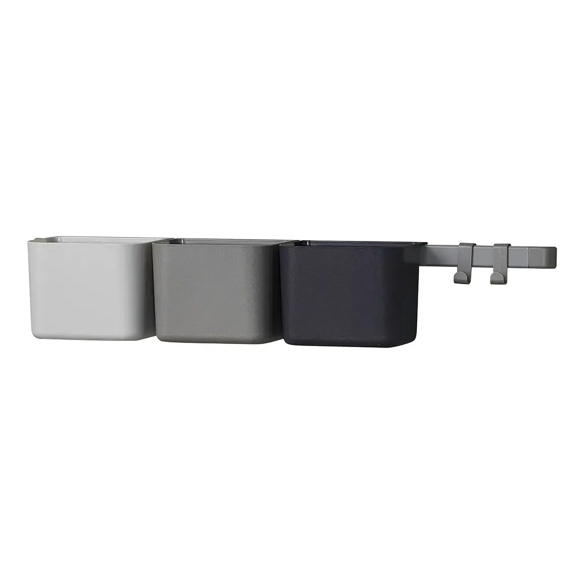 Leander Wall Mount Storage Shelves Set of 3 - Grey, ABS product