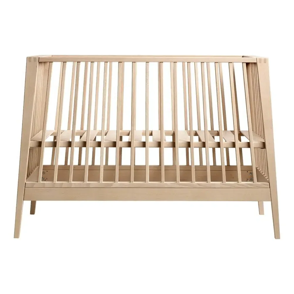 Linea Cot with Adjustable Base - Beech alternate view