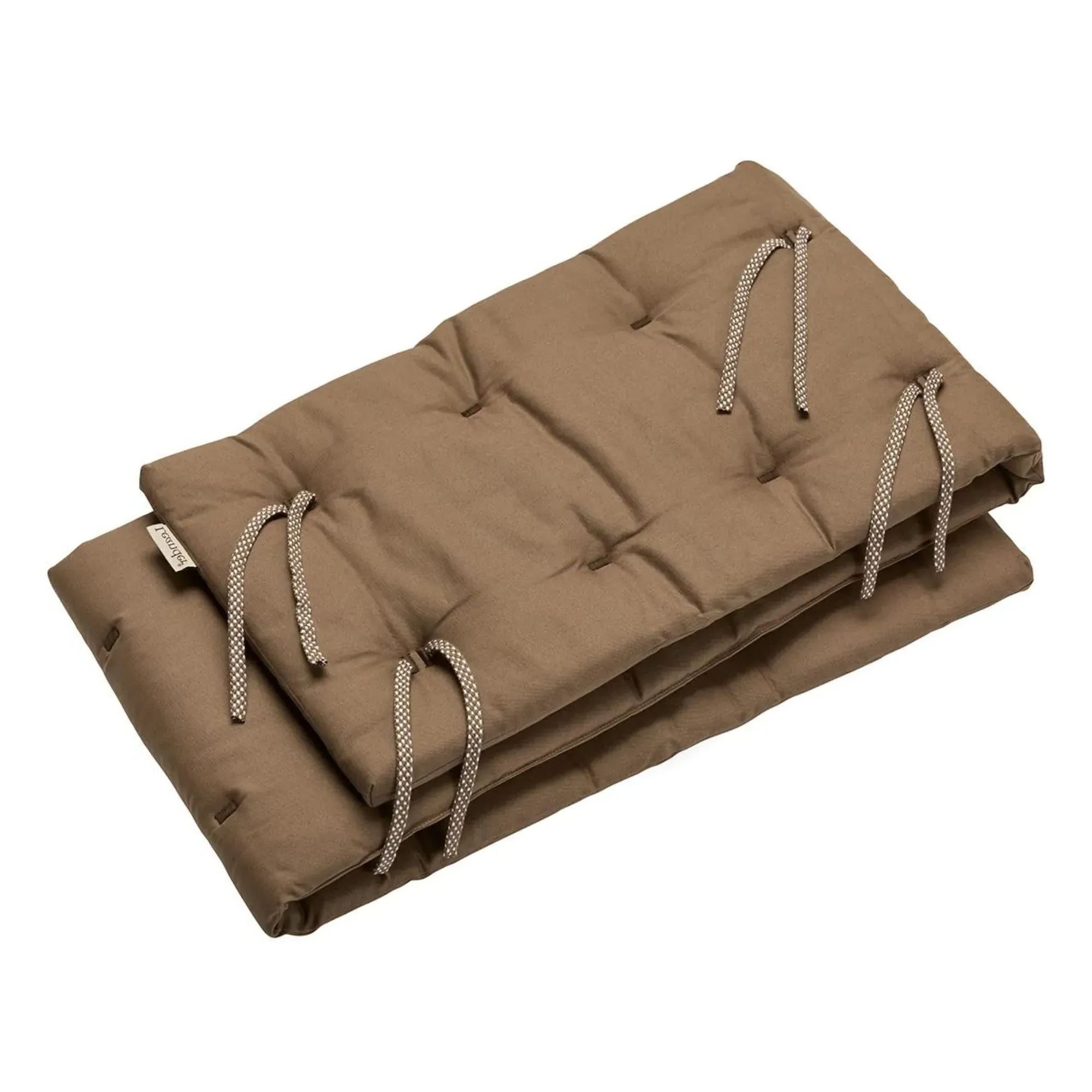 Linea/Luna Crib Bumper Pad - Mocha, Organic Cotton product
