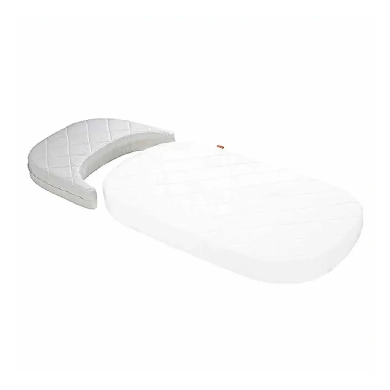 Oval Junior Bed Comfort+7 Mattress - White, Cotton product