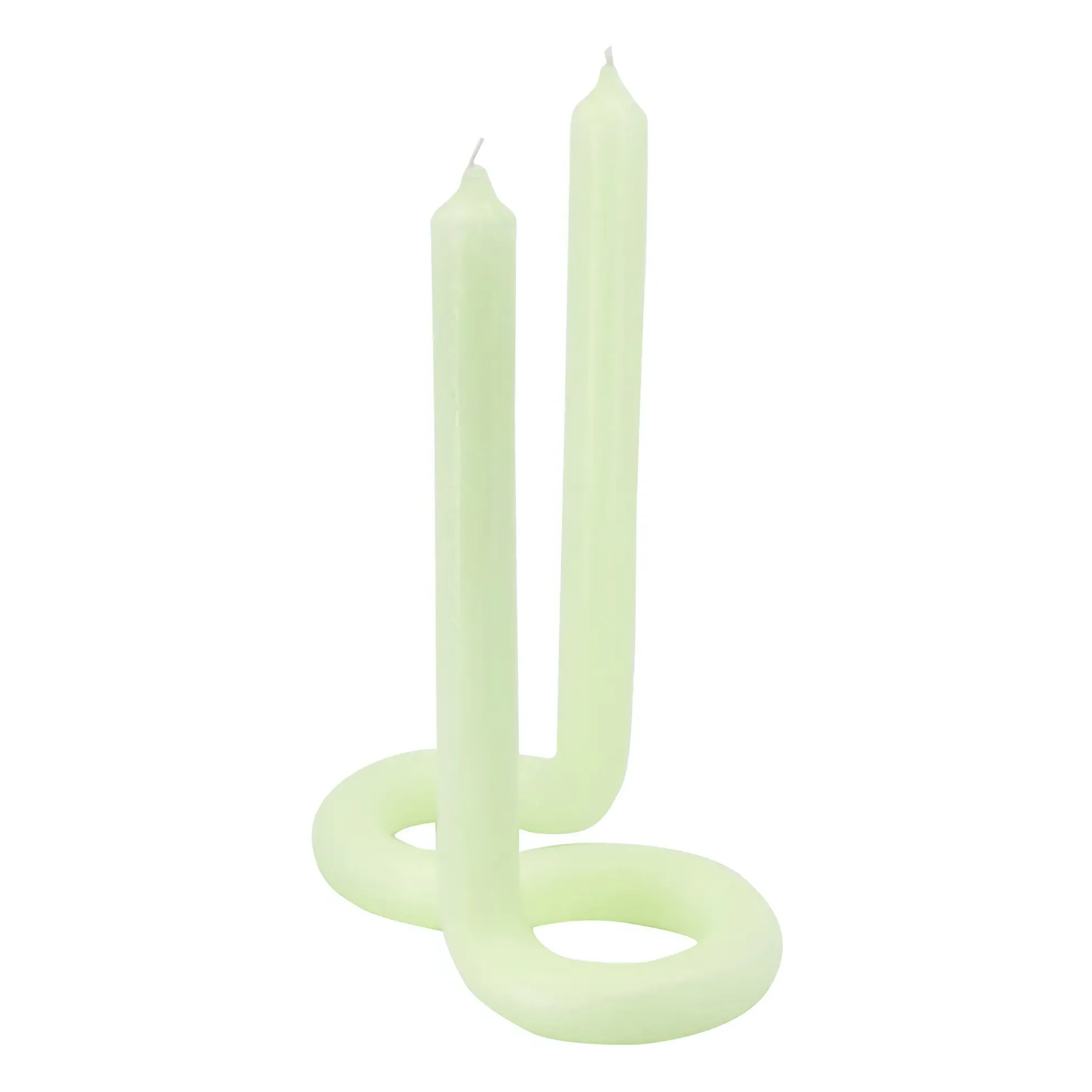Twist Twisted Candle - Mint Green, Kerosene Wax product