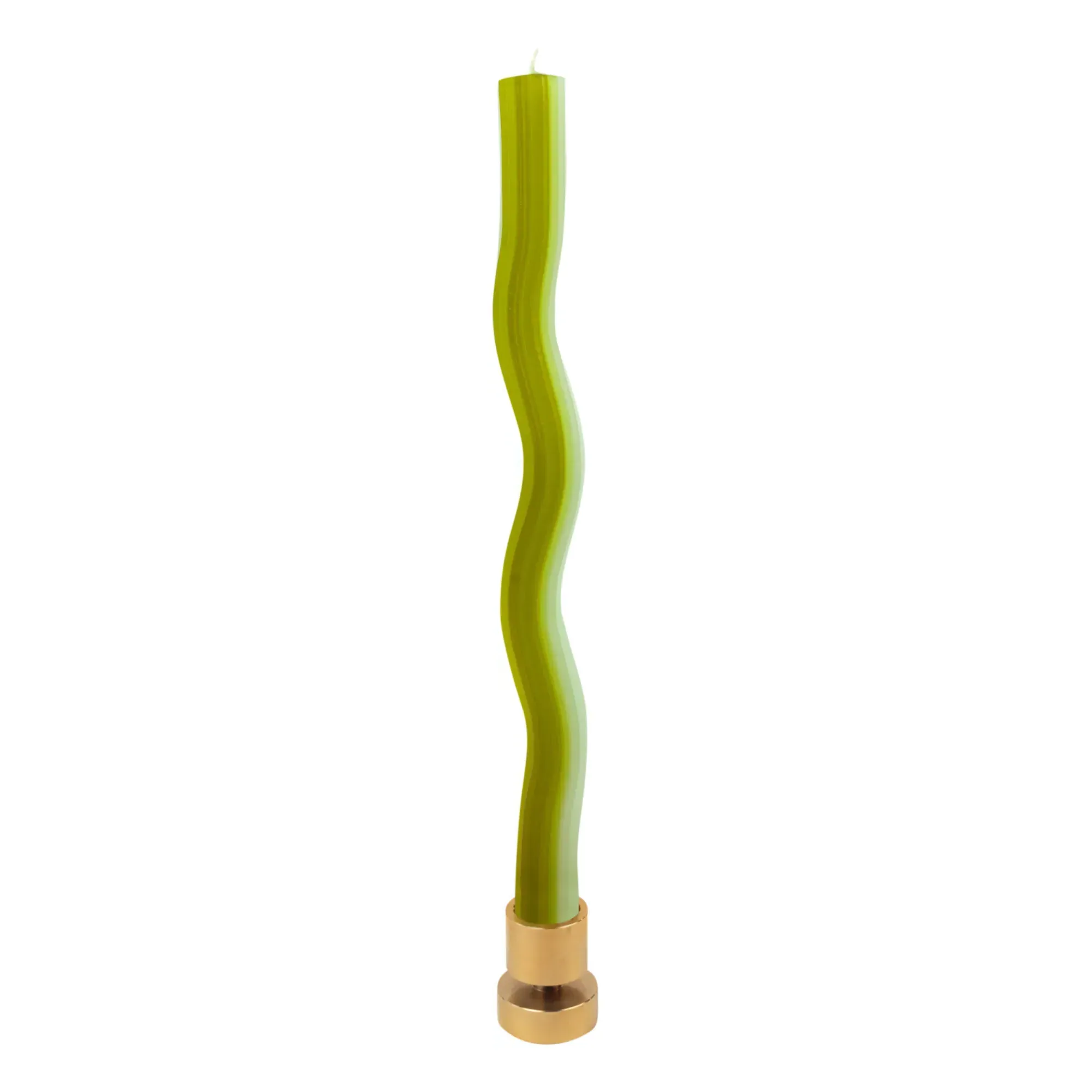 Wiggle Candles Set of 2 - Green, Paraffin Wax product