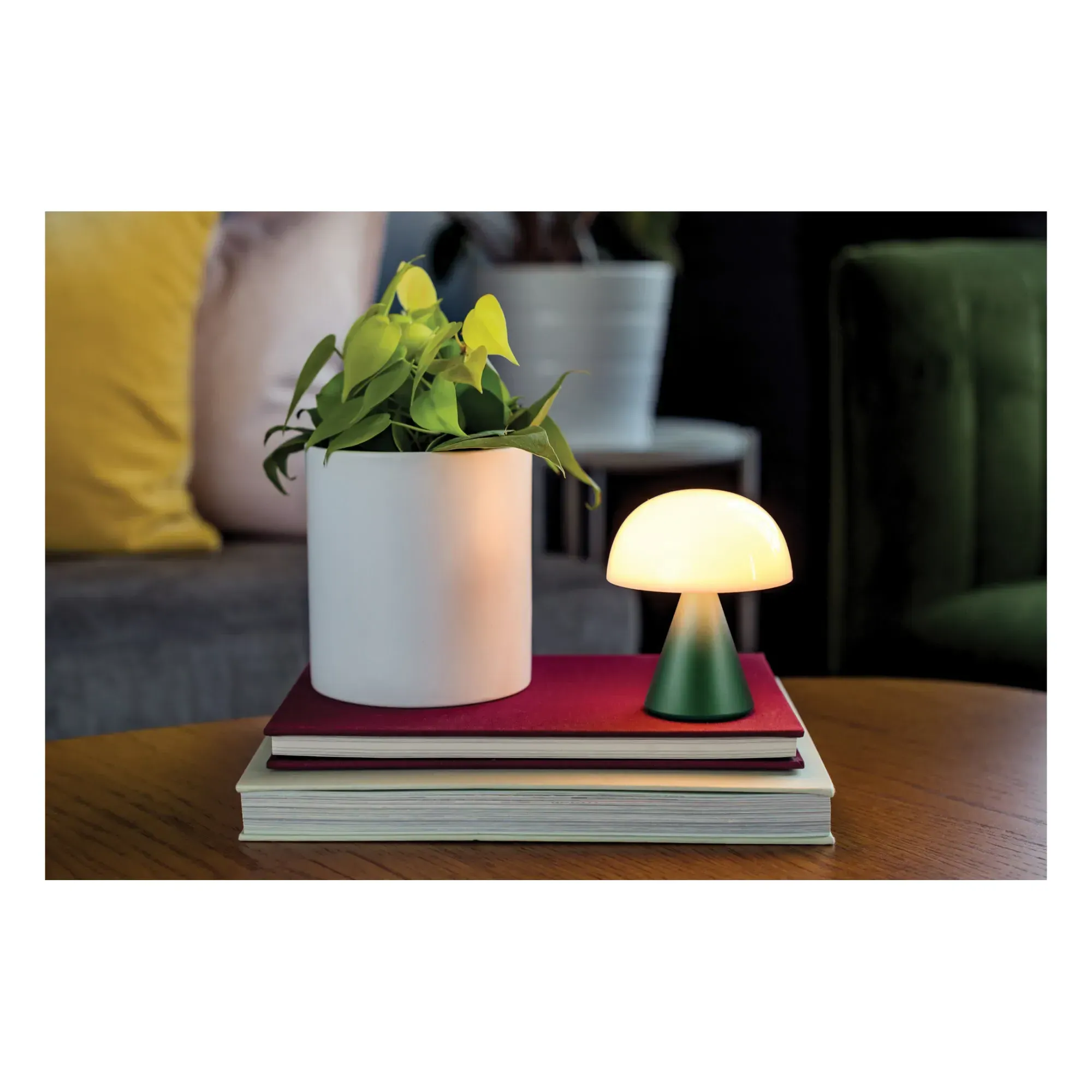 Mina Table Lamp - Dark Green, Aluminium alternate view