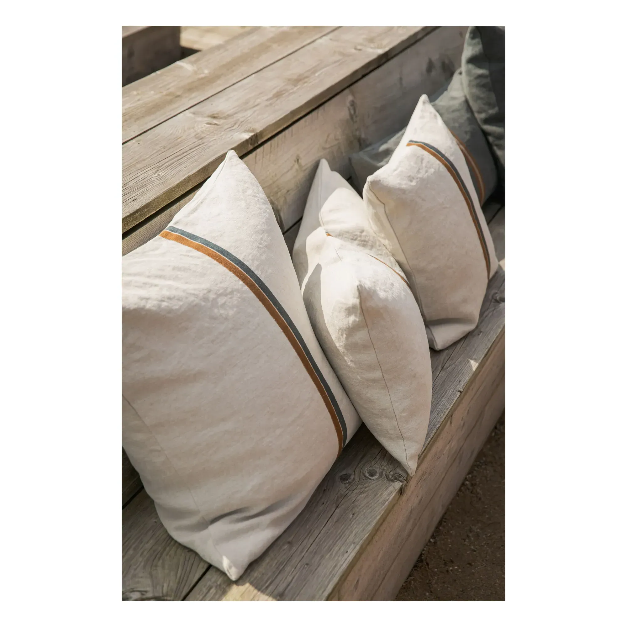 Atlas Cushion Cover - Ecru, Washed Linen alternate view