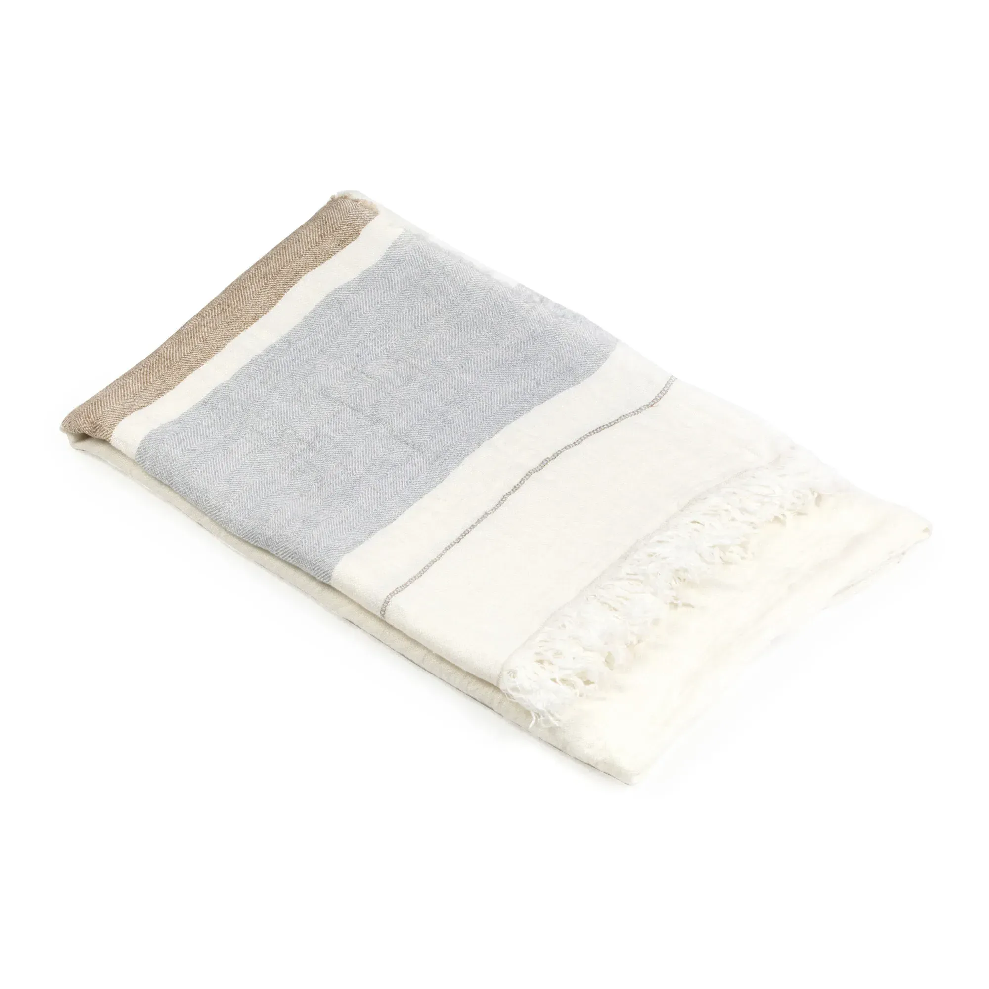 Belgian Beach Towel - White, Linen product