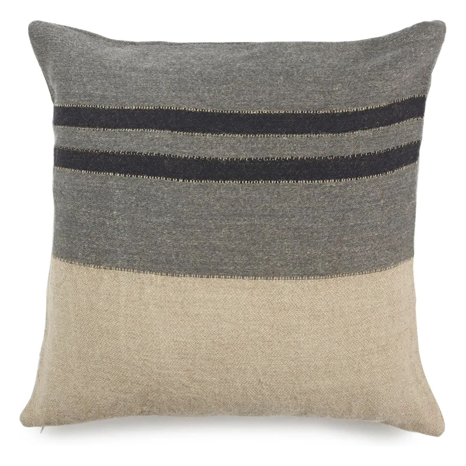 House Stripe Cushion Cover - Carbon, Linen product