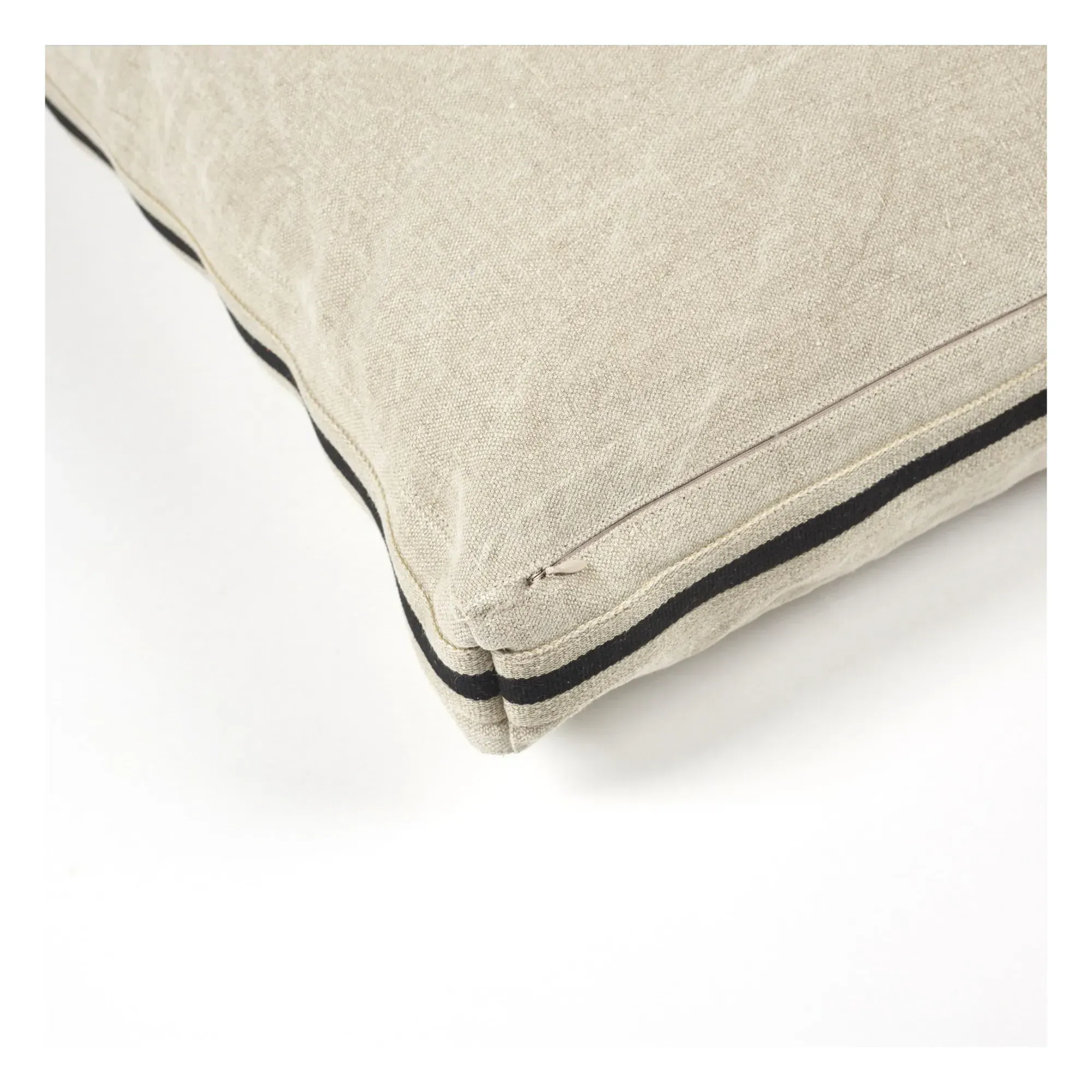 James Floor Cushion - Sand, Linen alternate view