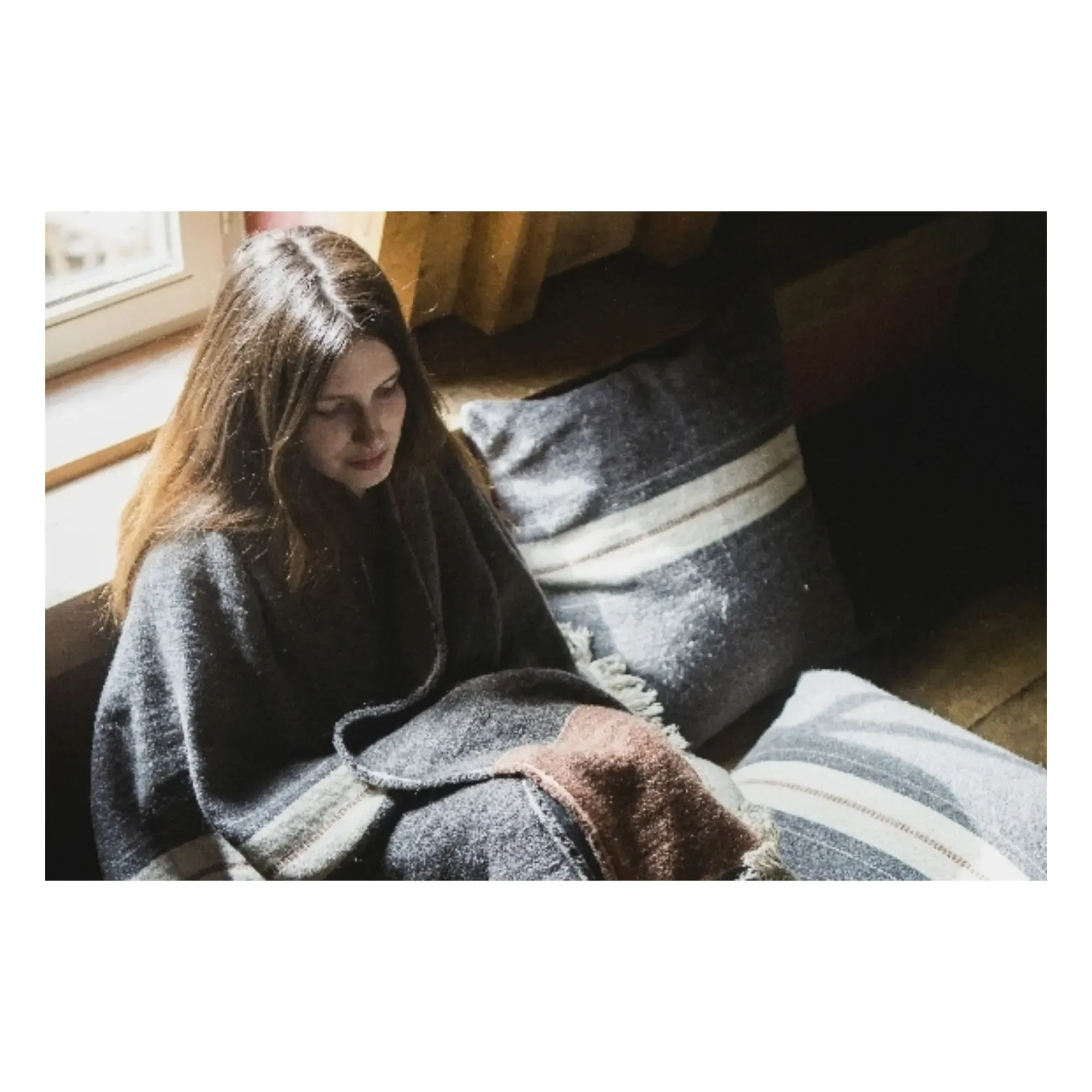 Luc Cushion Cover - Grey, Linen-Wool alternate view