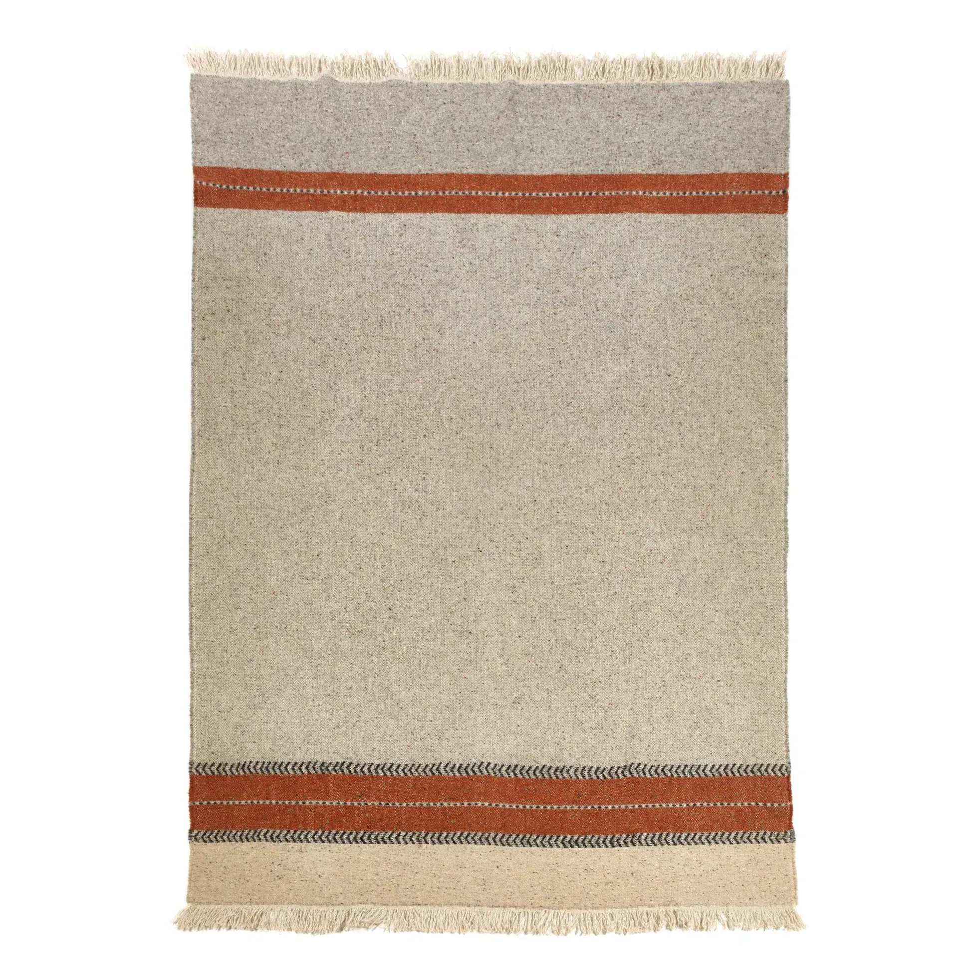 Montana Wool and Linen Blanket - Grey product