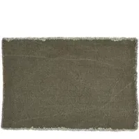 Pacific Place Mat - Carbon, Washed Linen alternate view