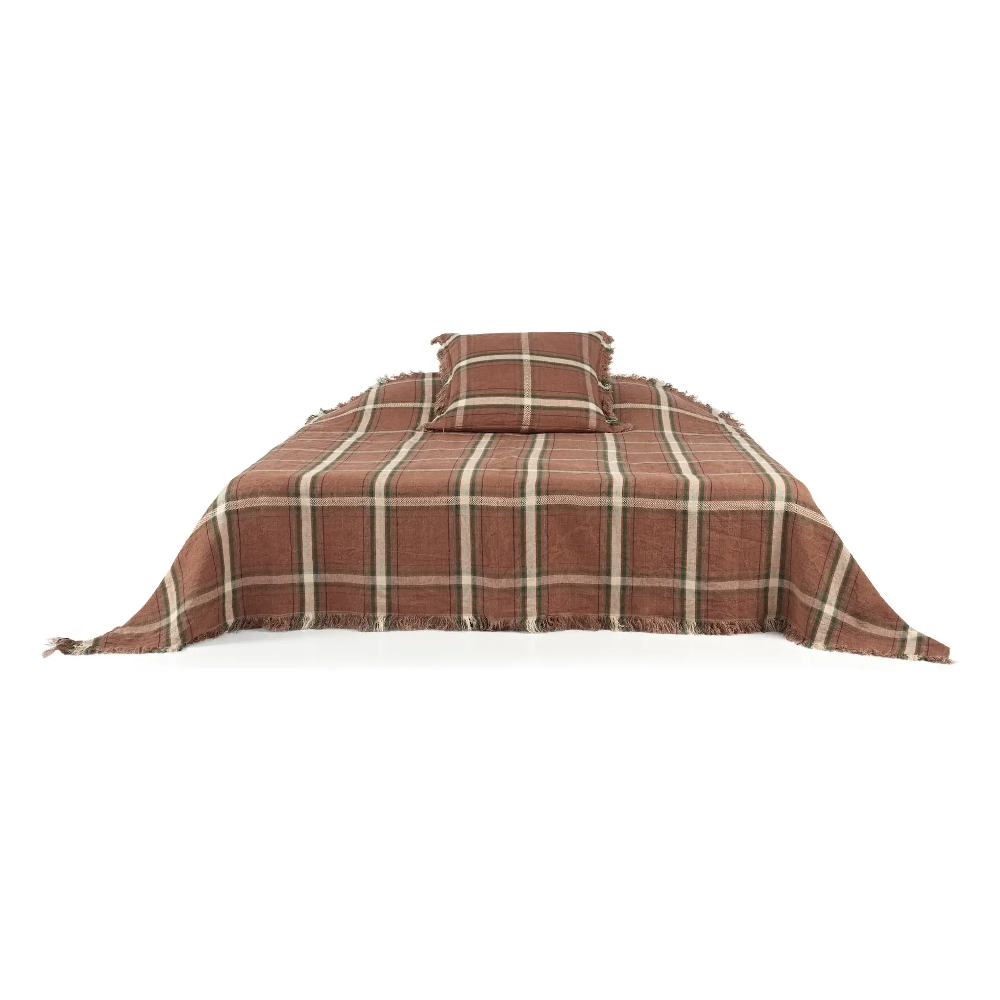 Rowan Bedspread - Rust, Linen product