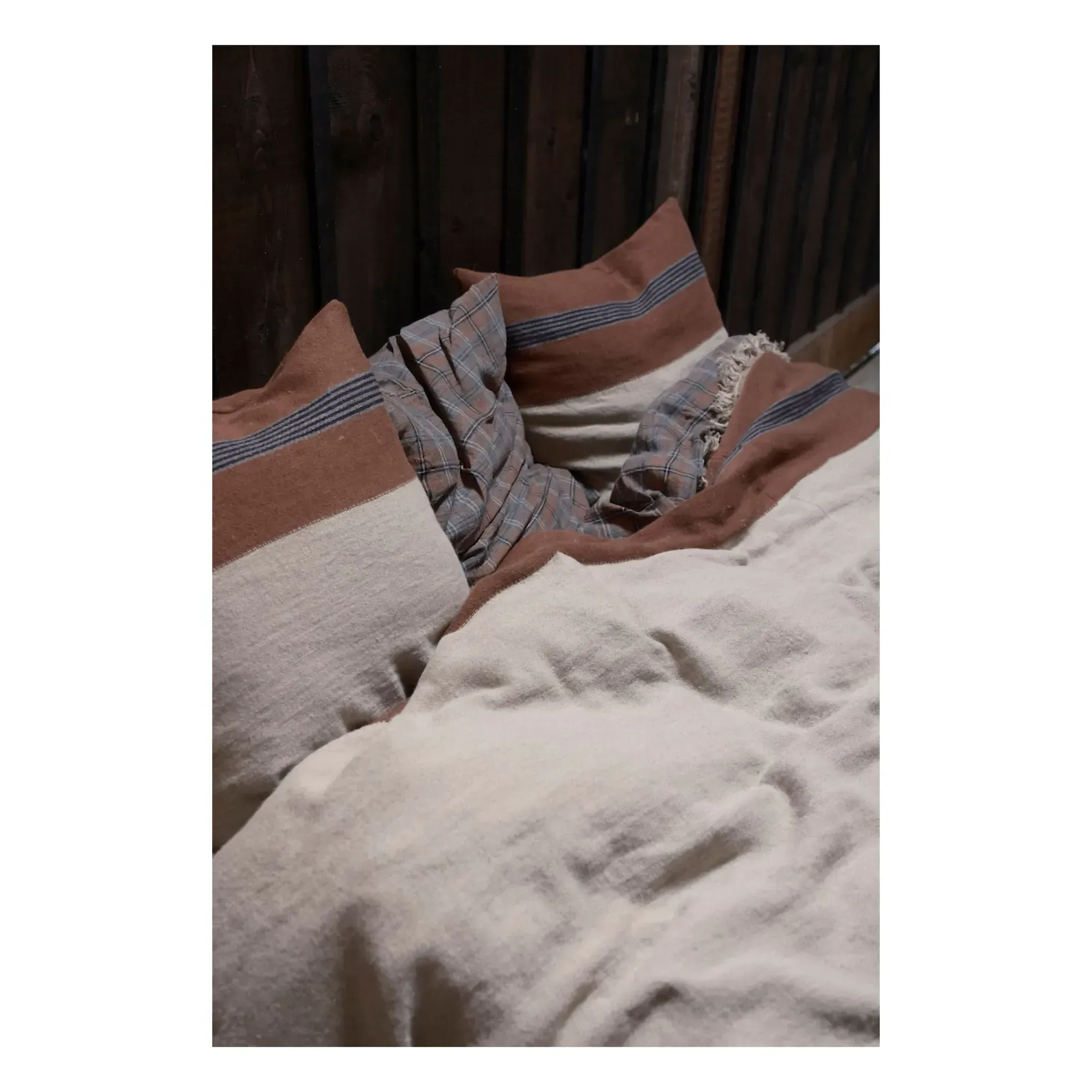 Sienna Cushion Cover - Brown, Linen alternate view