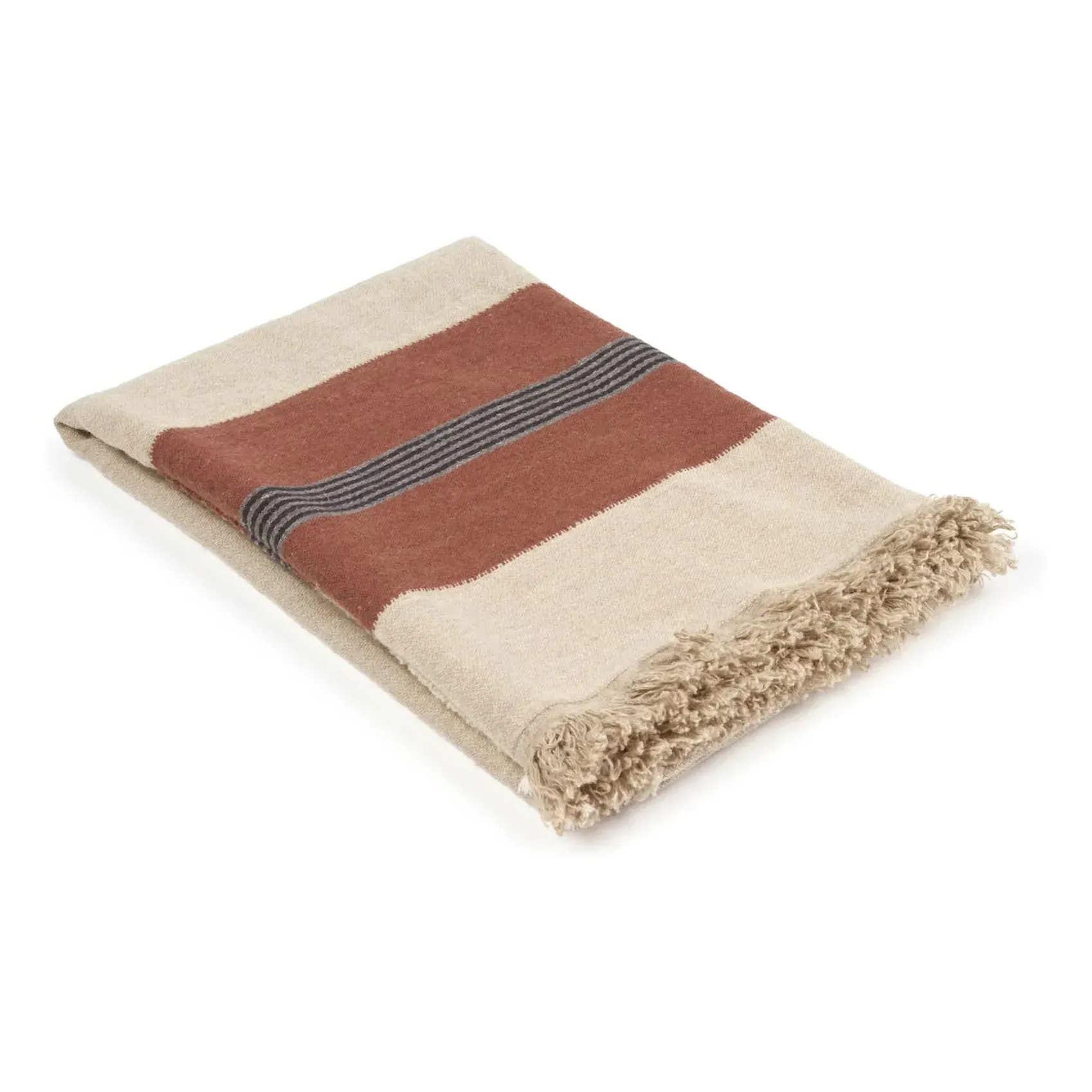 Sienna Throw - Brown, Linen-Wool product