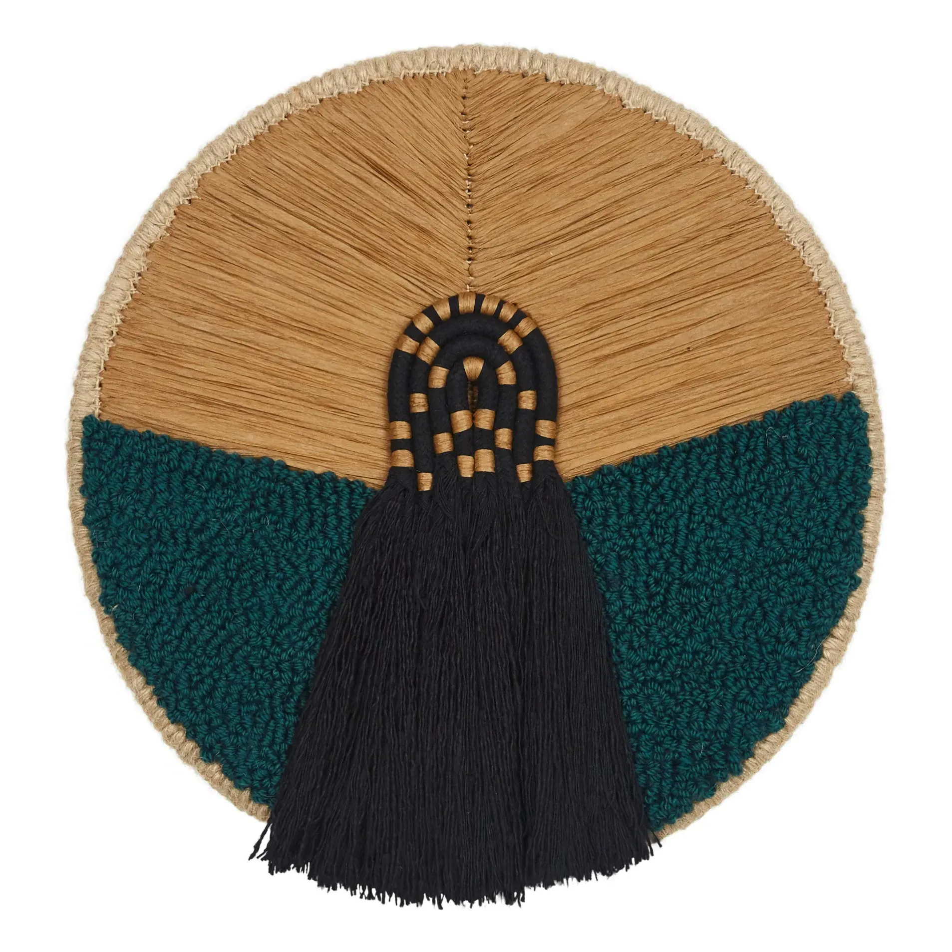 Tribu 010 Round Textile Wall Art - Green product
