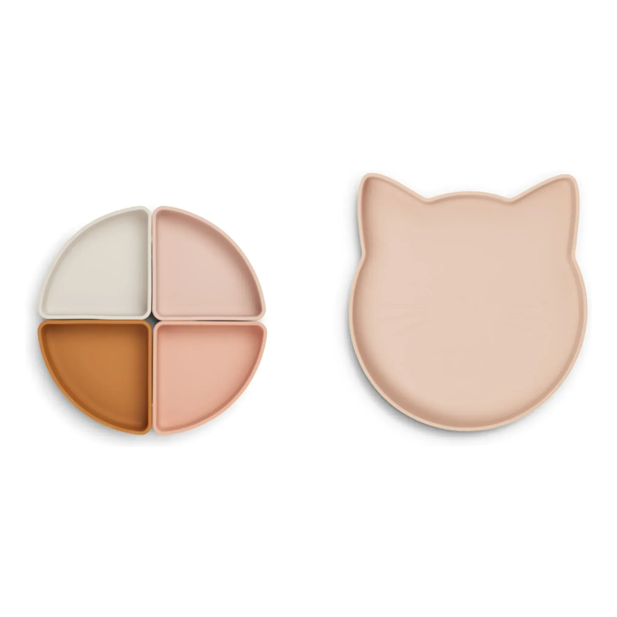 Arne Compartmentalized Silicone Plate - Cat Rose Multi Mix product
