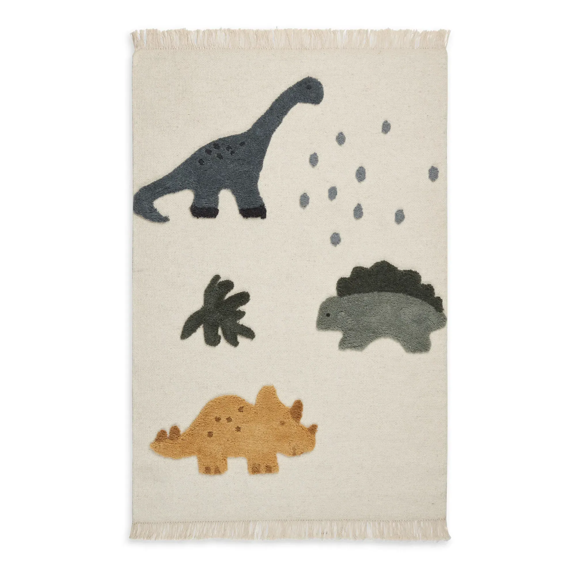 Bent Wool and Cotton Rug - Multicoloured product