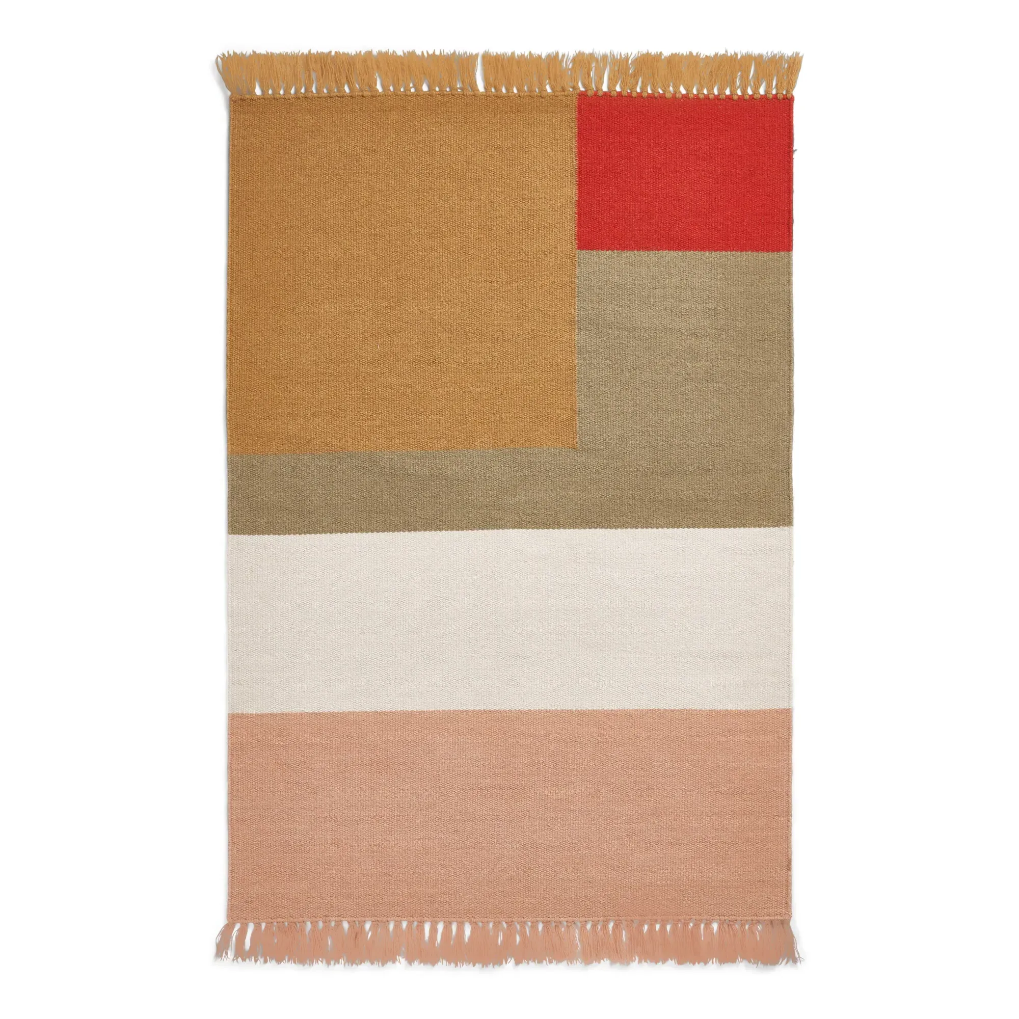 Boston Hand-Woven Rug - Pink, Wool product