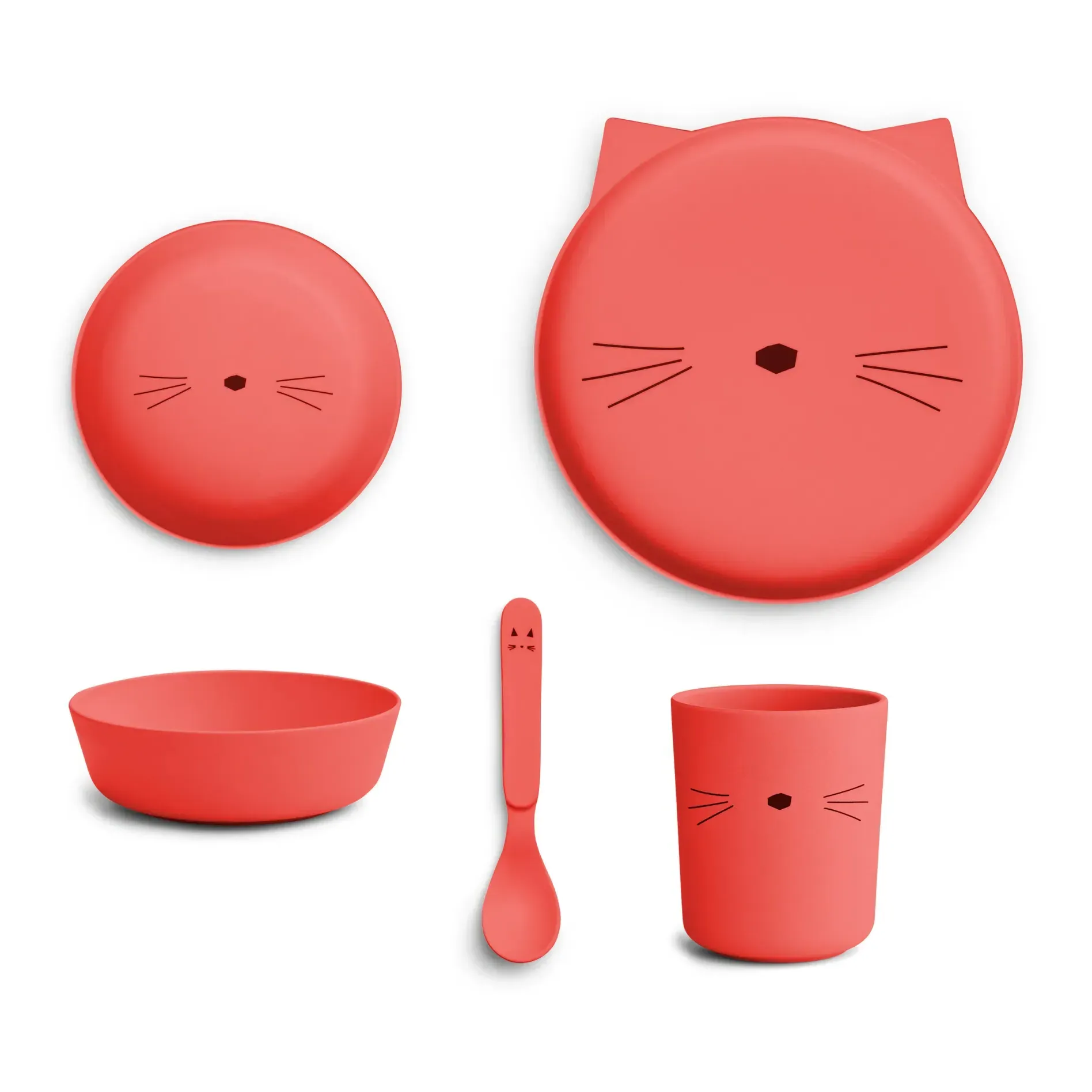 Brody 4-Piece Dinnerware Set - Red, PLA product