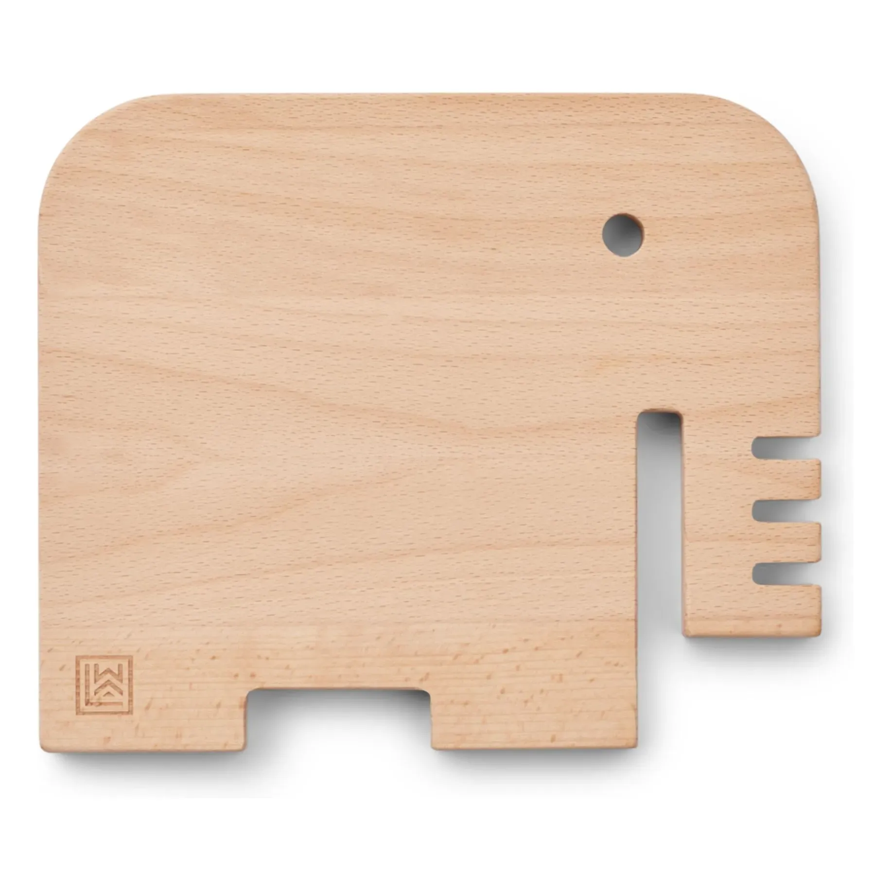 Hannae Elephant Shaped Cutting Board - Natural, Beech Wood alternate view