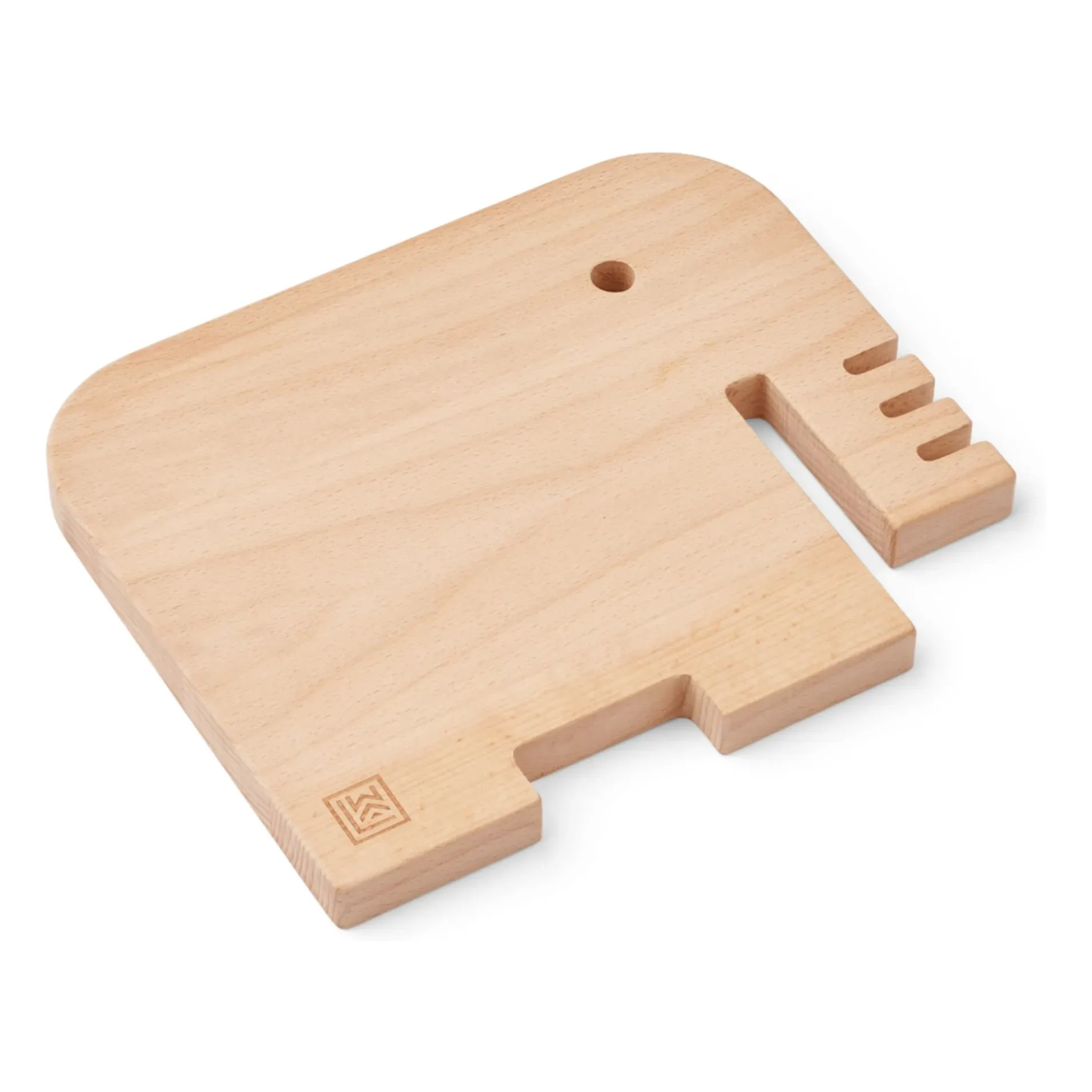 Hannae Elephant Shaped Cutting Board - Natural, Beech Wood product