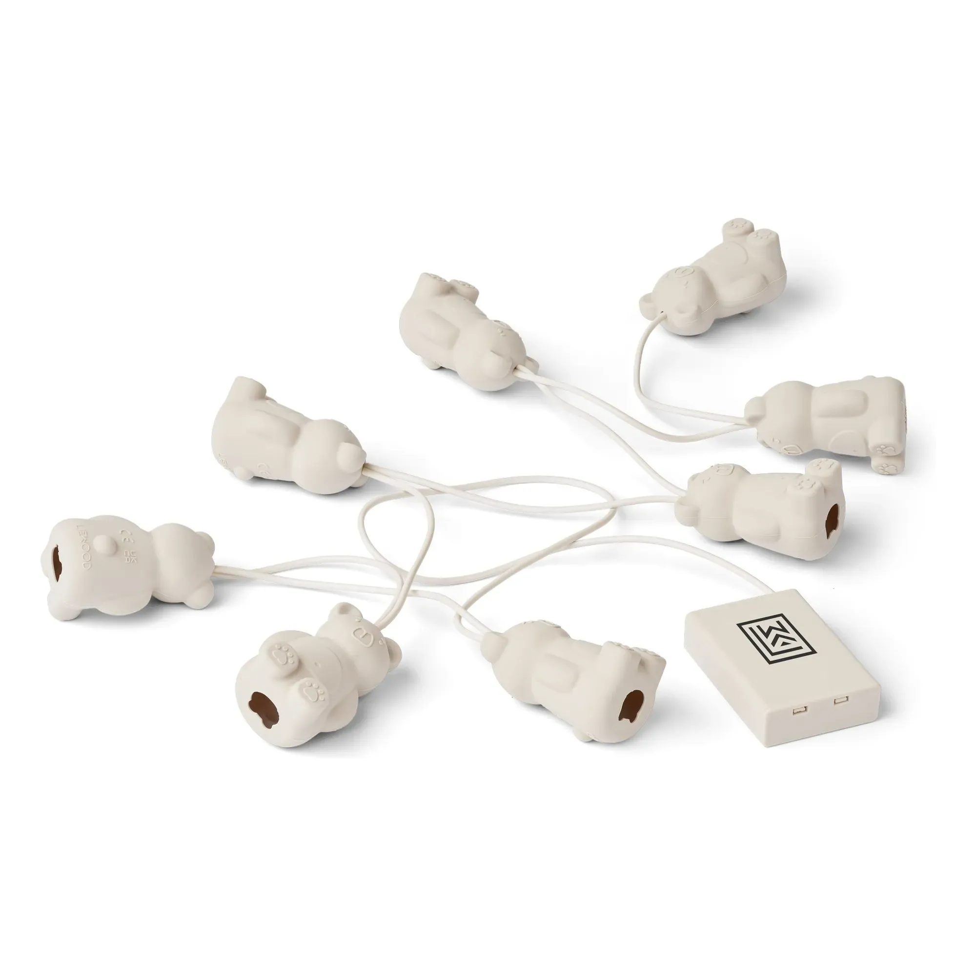 Juliette Teddy Bear Lighting Garland - Sandy, Silicone alternate view