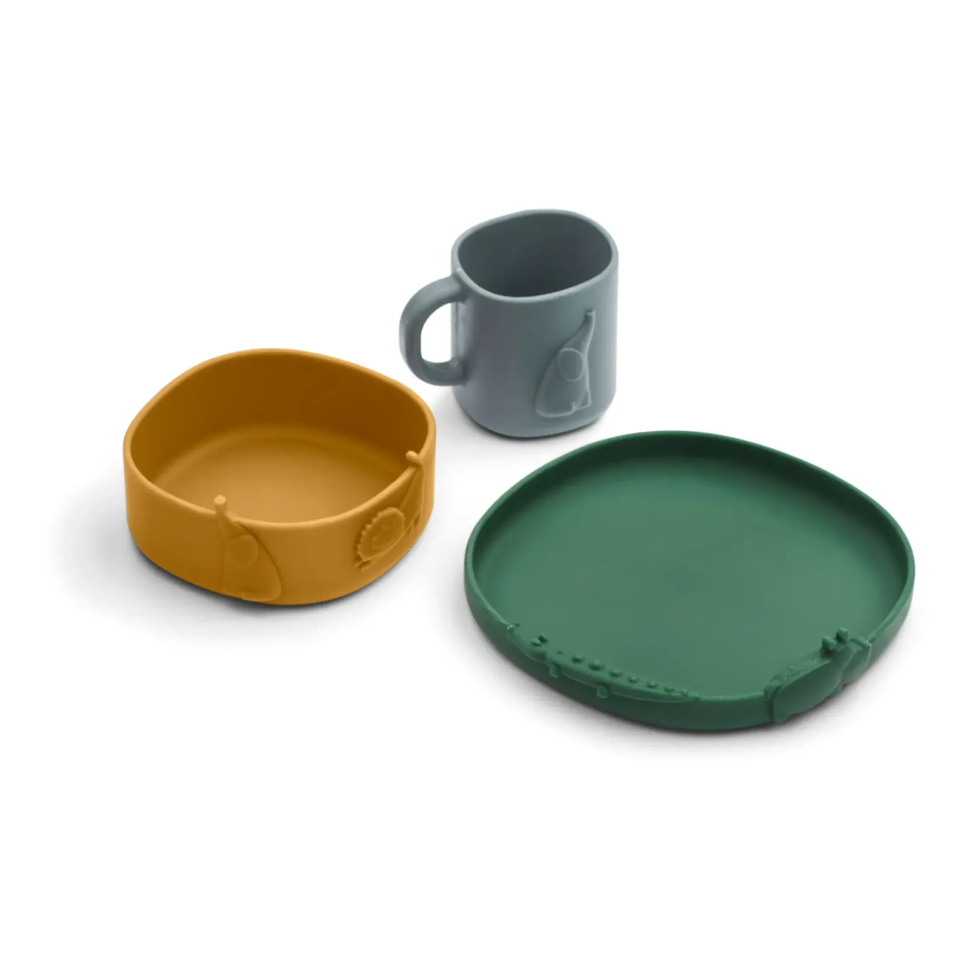 Kine Silicone Tableware 3-Piece Set - Golden Caramel product