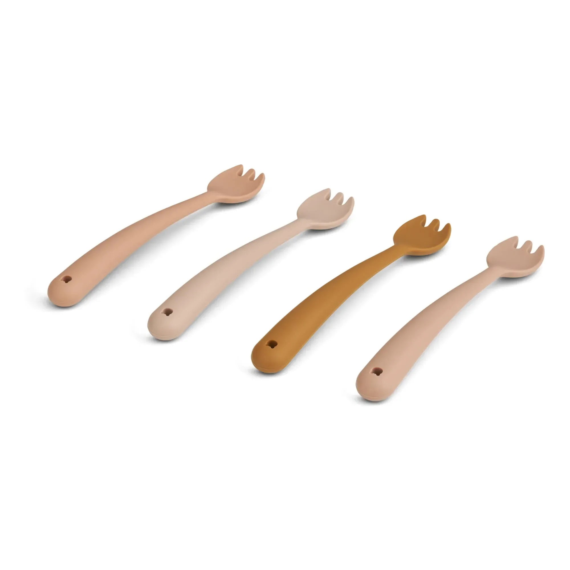 Liewood Silicone Forks Set of 4 - Pale Pink alternate view