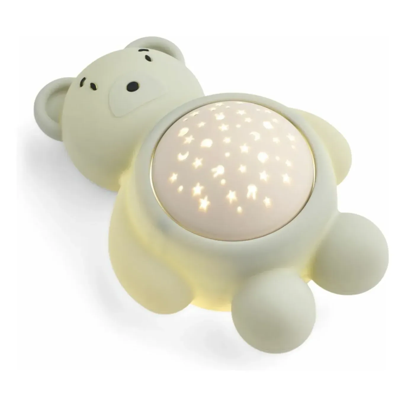 Manuel Bear Nightlight Projector with Sound Spa - Dove Blue, Silicone alternate view