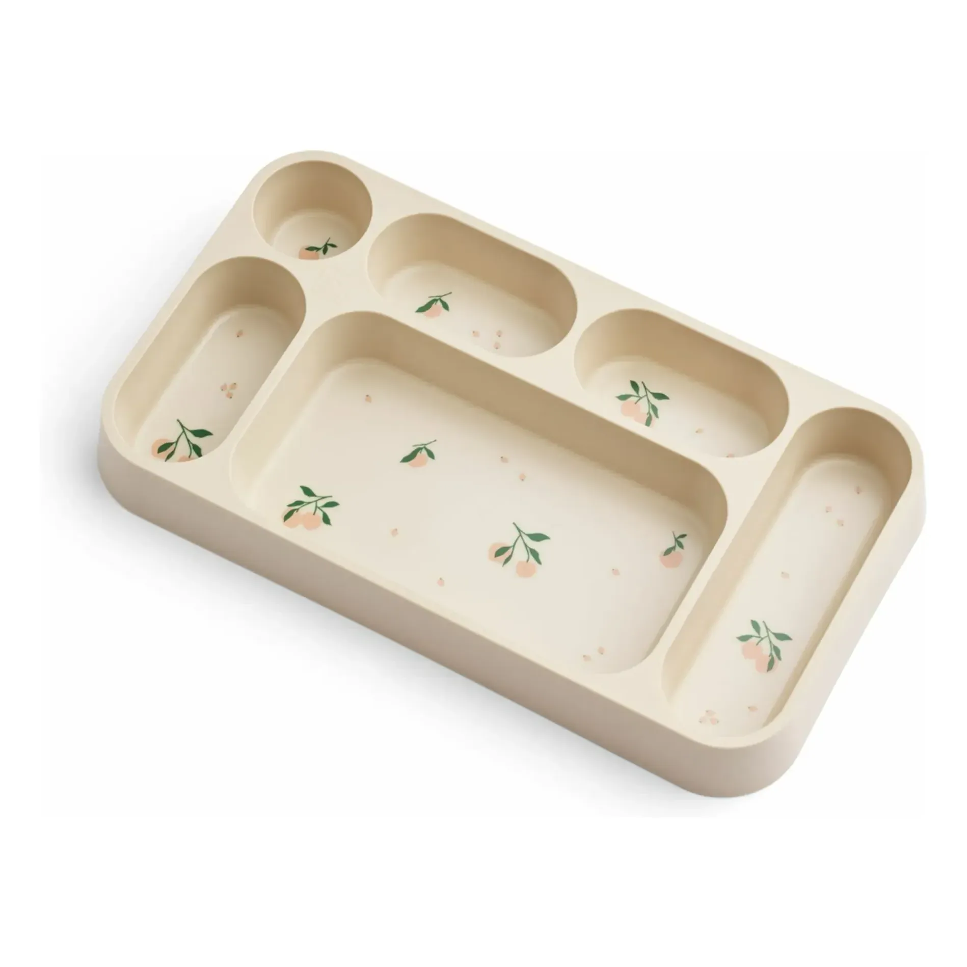Mosu 6-Compartment Divider Plate - Peach, Recycled PET product