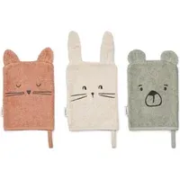 Sylvester Organic Cotton Washcloths Set of 3 - Dove Blue Mix alternate view