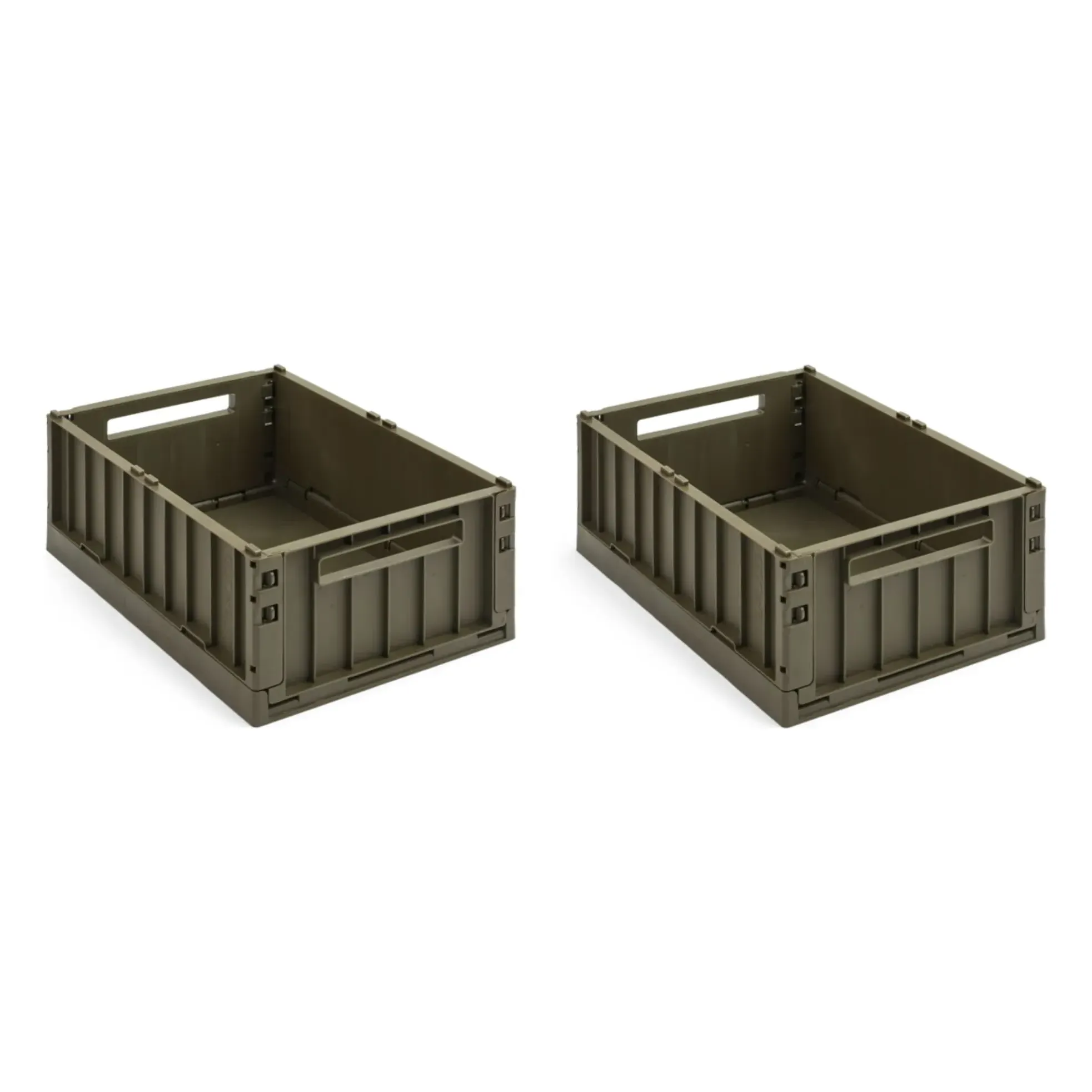 Weston Folding Crates Set of 2 - Brown, Polypropylene product