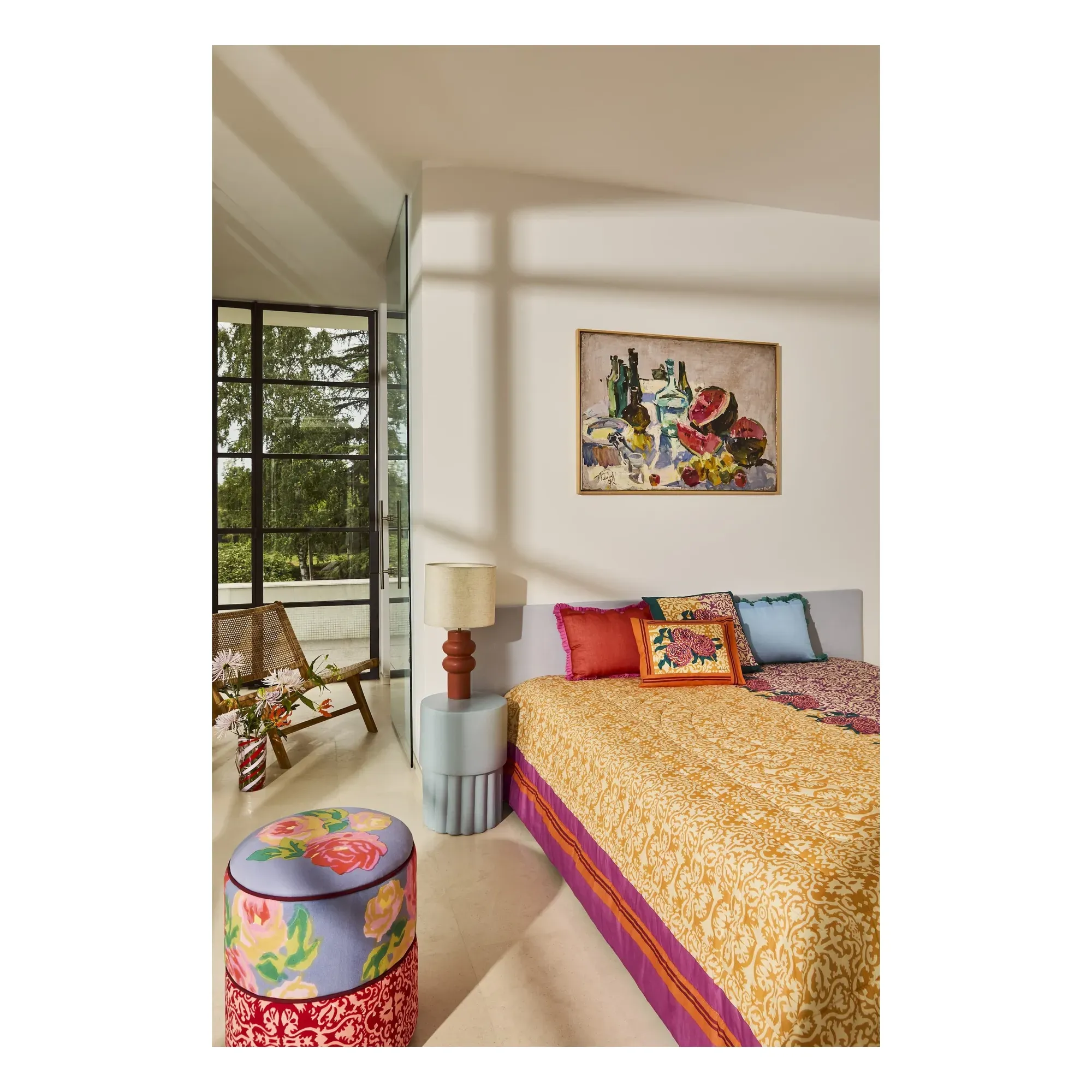 Dam Dam Bed Cover - Straw Yellow, Cotton alternate view