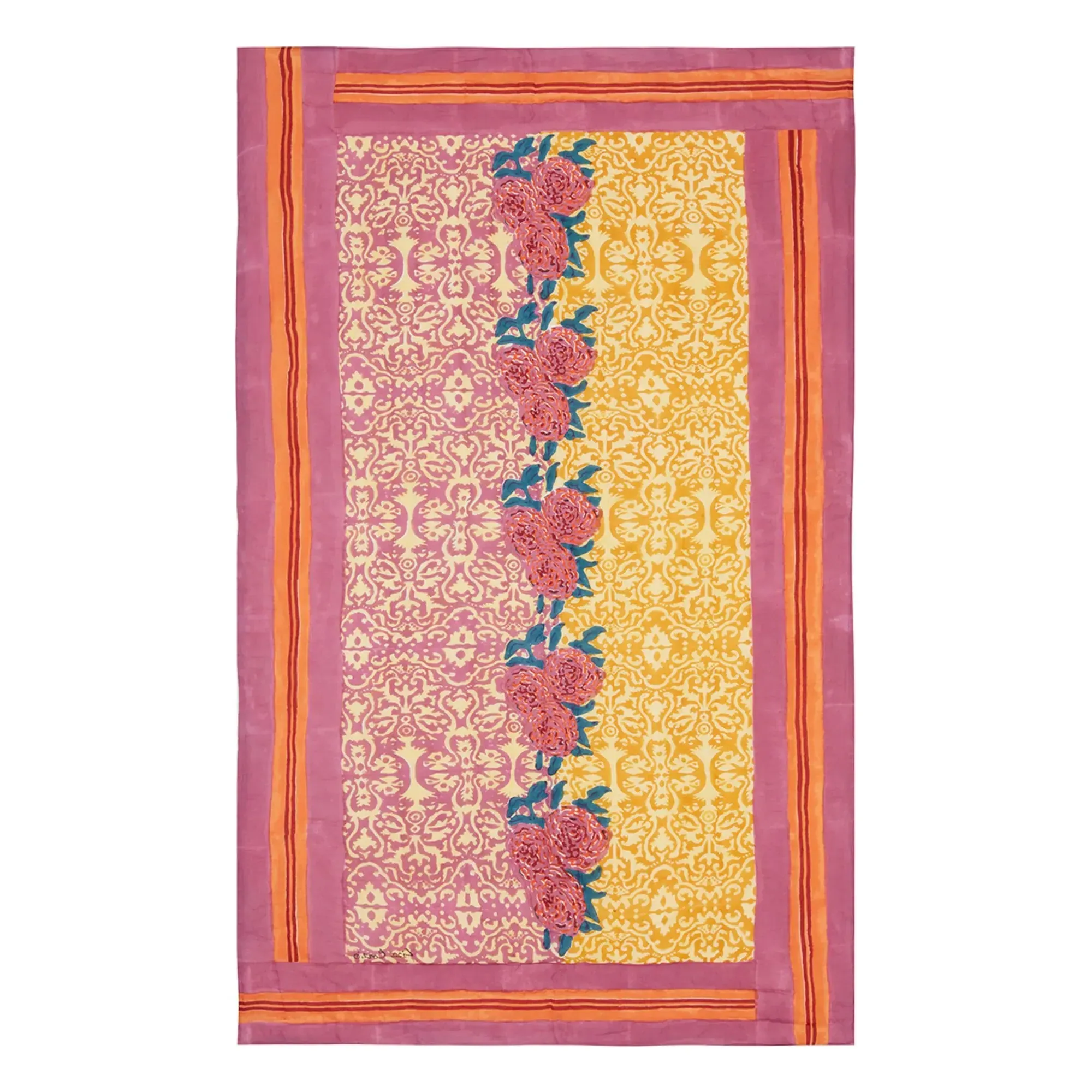 Dam Dam Plaid Throw - Straw Yellow, Cotton product