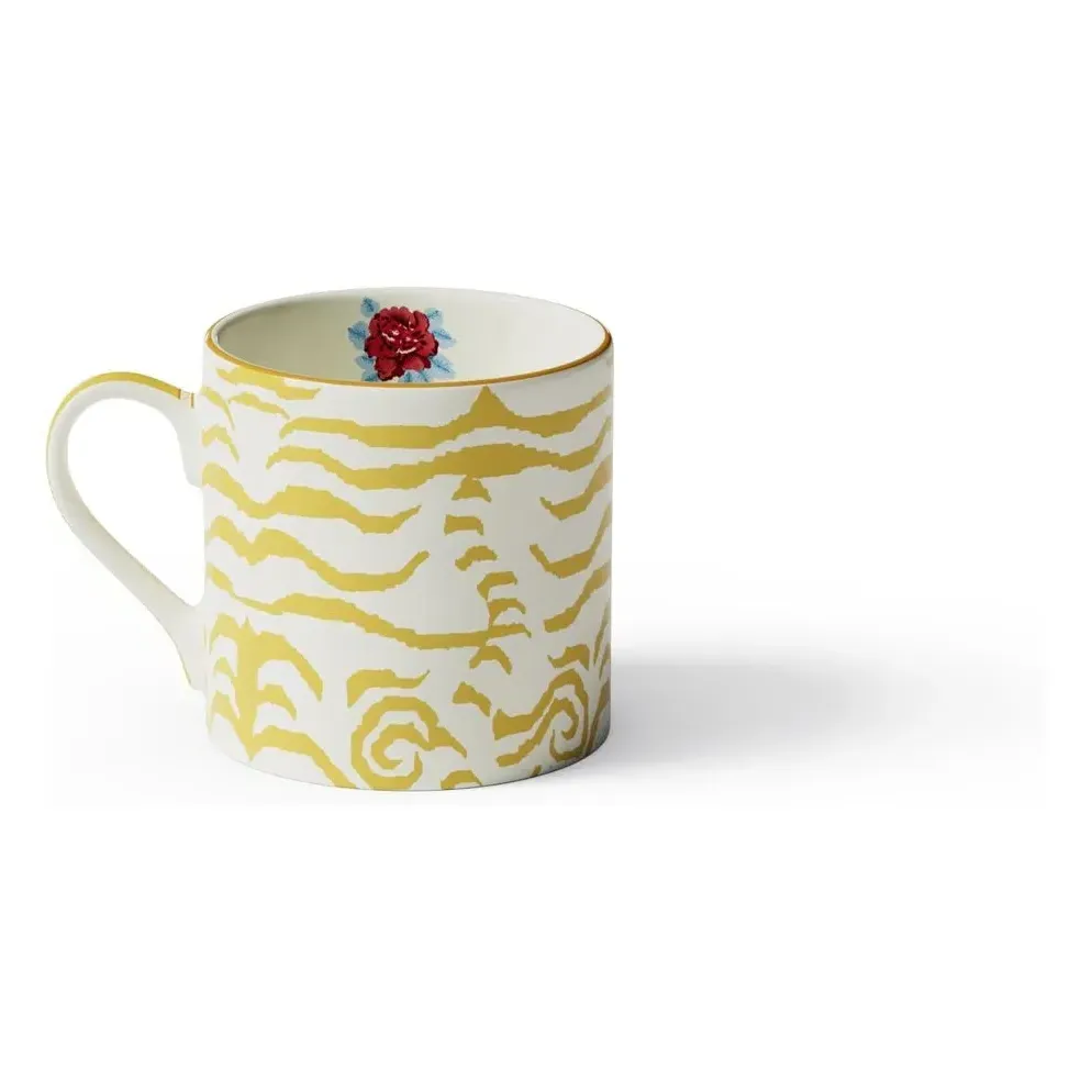 Indian Tiger Porcelain Mug - Gold product