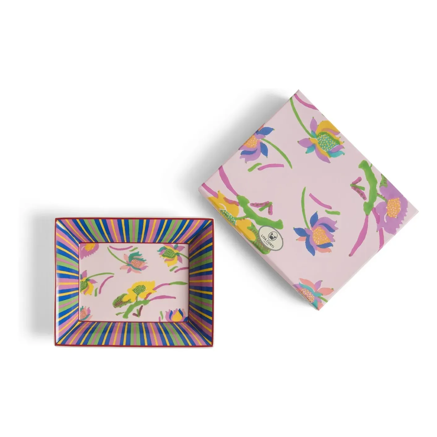 Japanese Porcelain Pin Tray - Pink alternate view